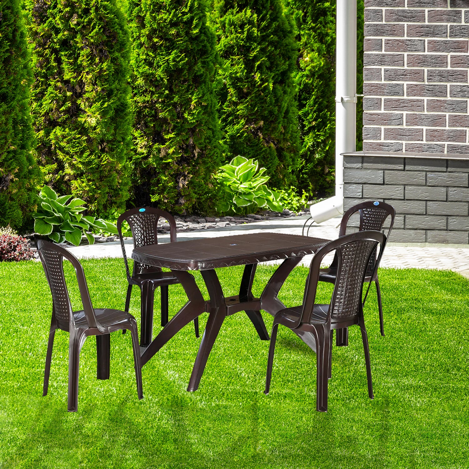Nilkamal Shahenshah Kross 4 Seater Dining Set - Image 19