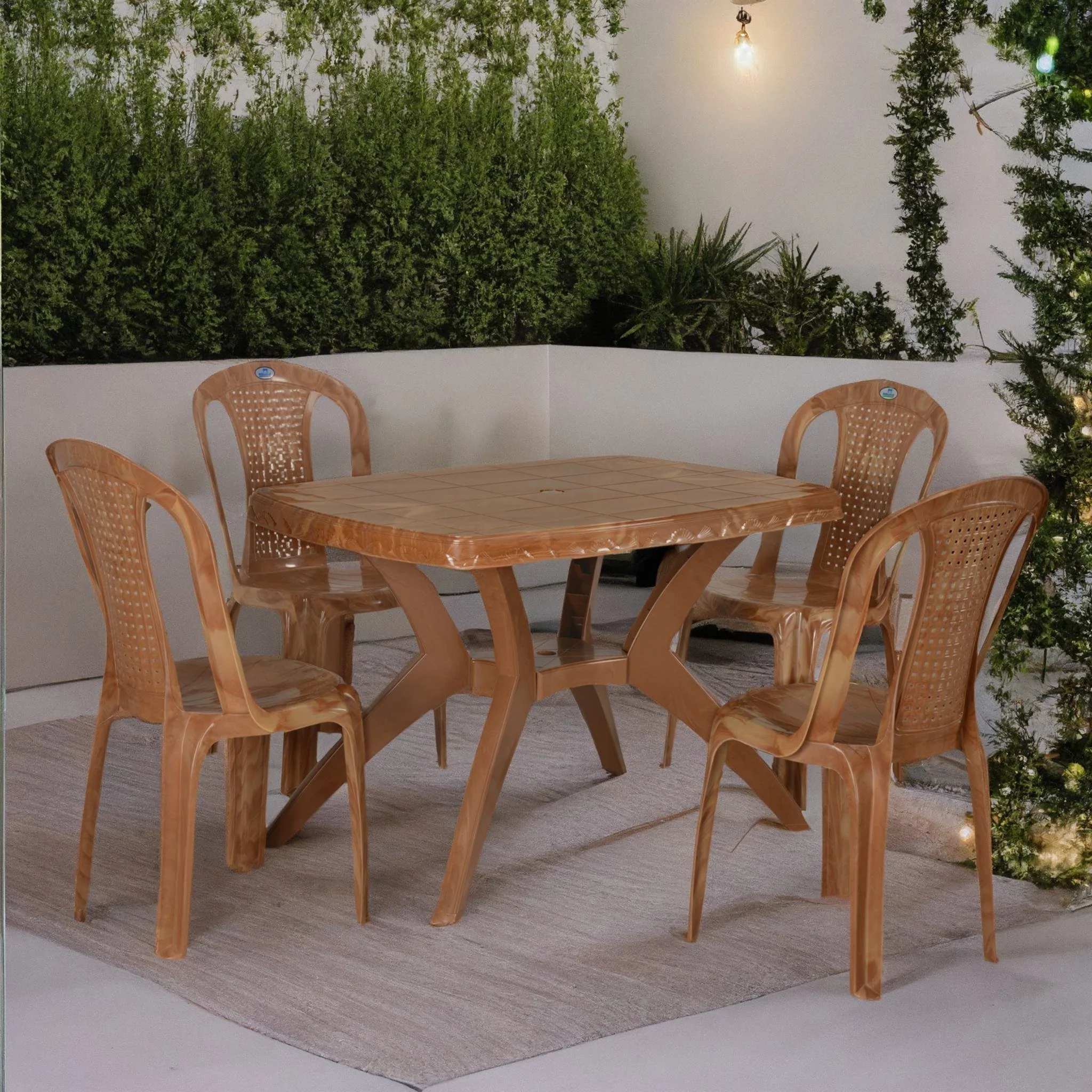 Nilkamal Shahenshah Kross 4 Seater Dining Set - Image 3
