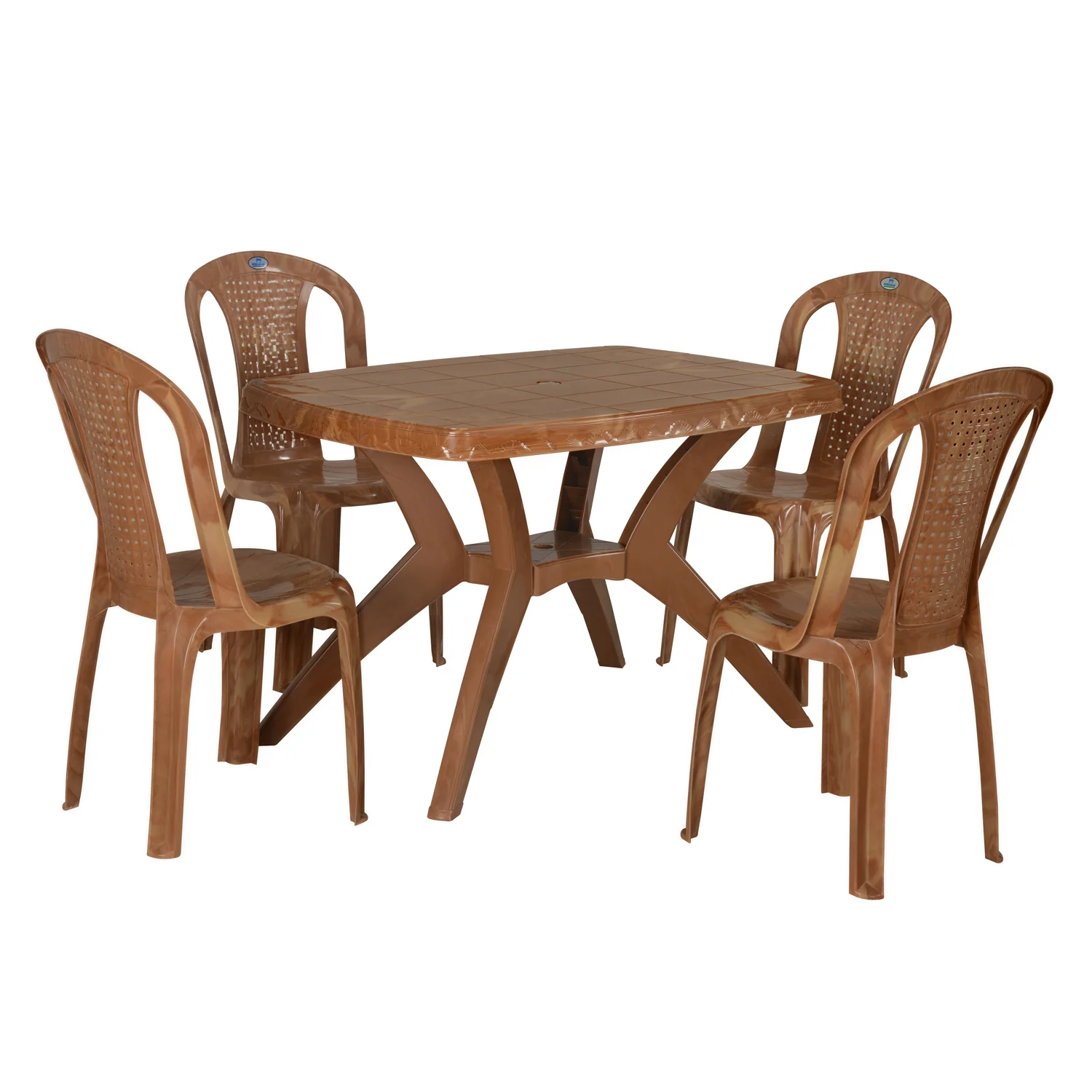 Nilkamal Shahenshah Kross 4 Seater Dining Set - Image 4