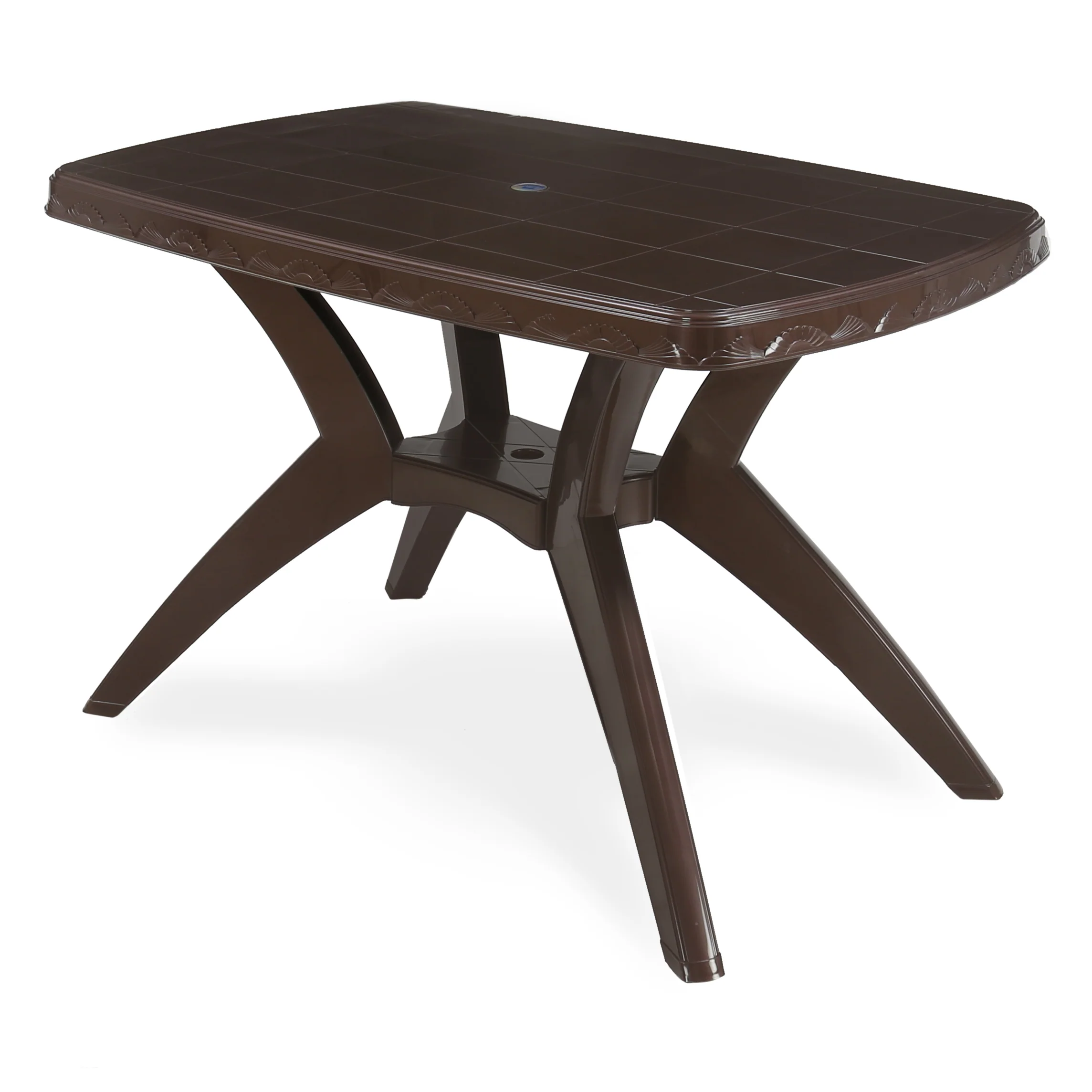 Nilkamal Shahenshah Kross legged Table (Weather Brown) - Image 7