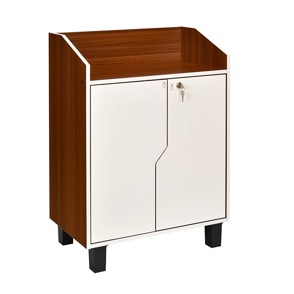 Nilkamal Slide Neo Shoe Cabinet (Walnut & White) - Image 4
