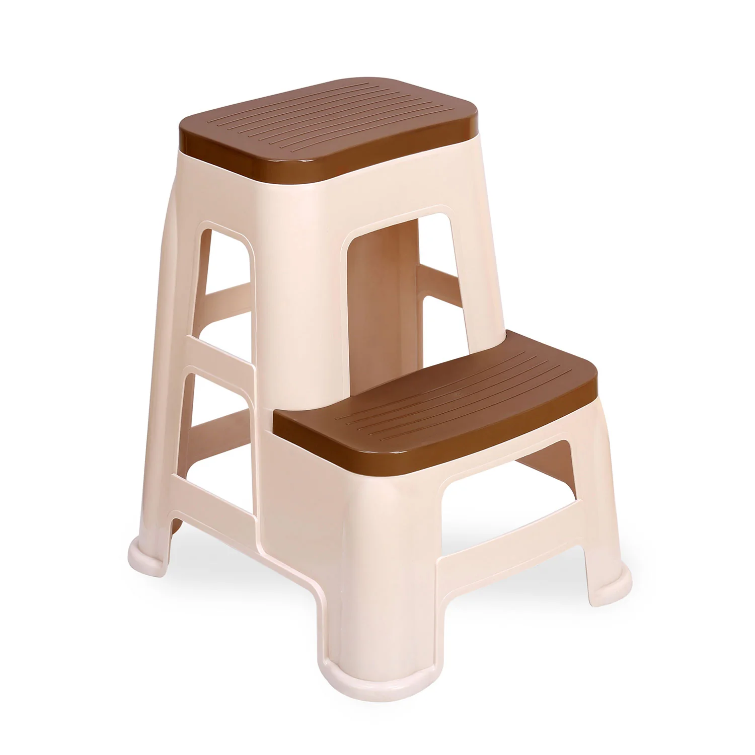 Nilkamal Step Stool 31 (Basket Beach /  Rattan Dark Beige) - Image 3