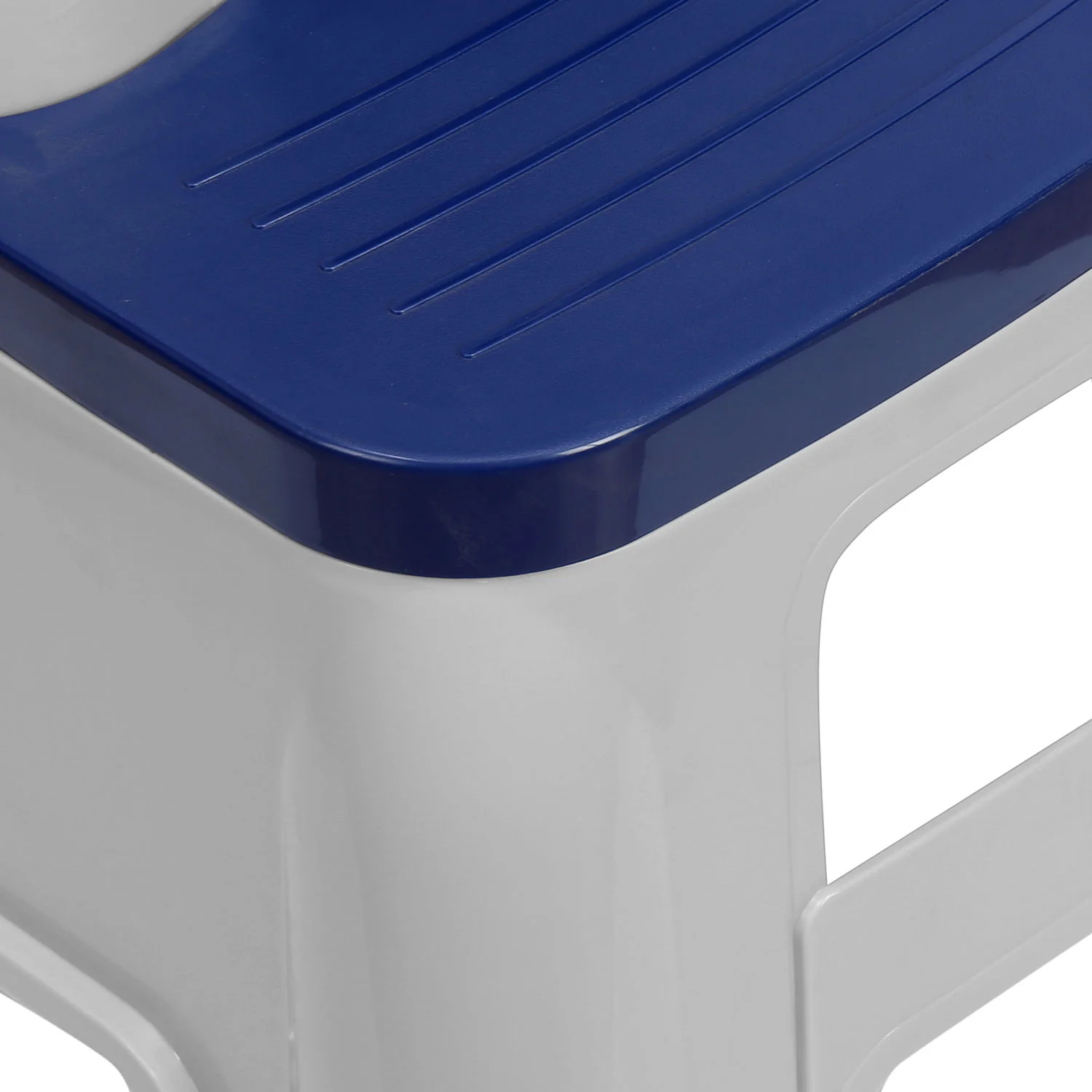Nilkamal Step Stool 31 (Silk Grey /  Cobalt Blue) - Image 5