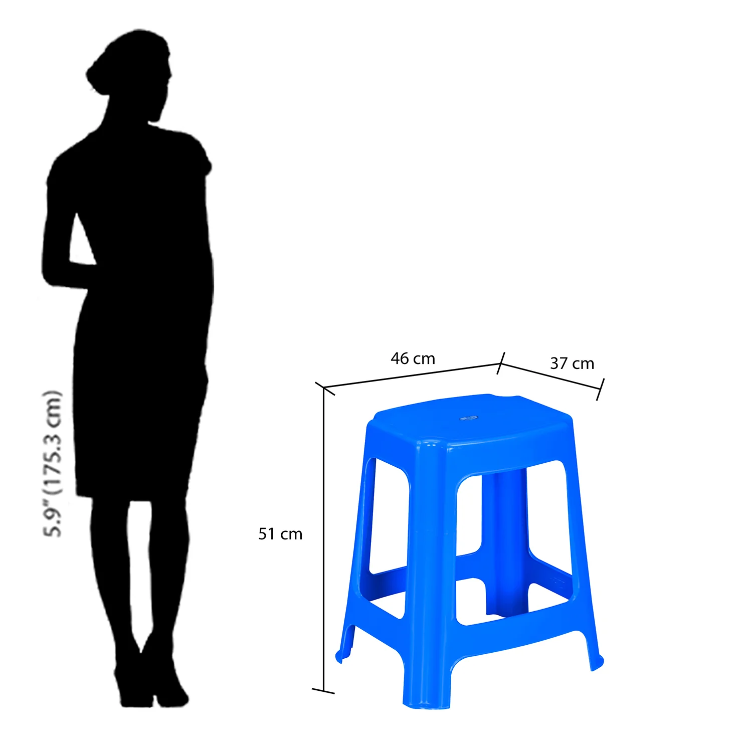 Nilkamal STL06 Plastic Stool - Image 20