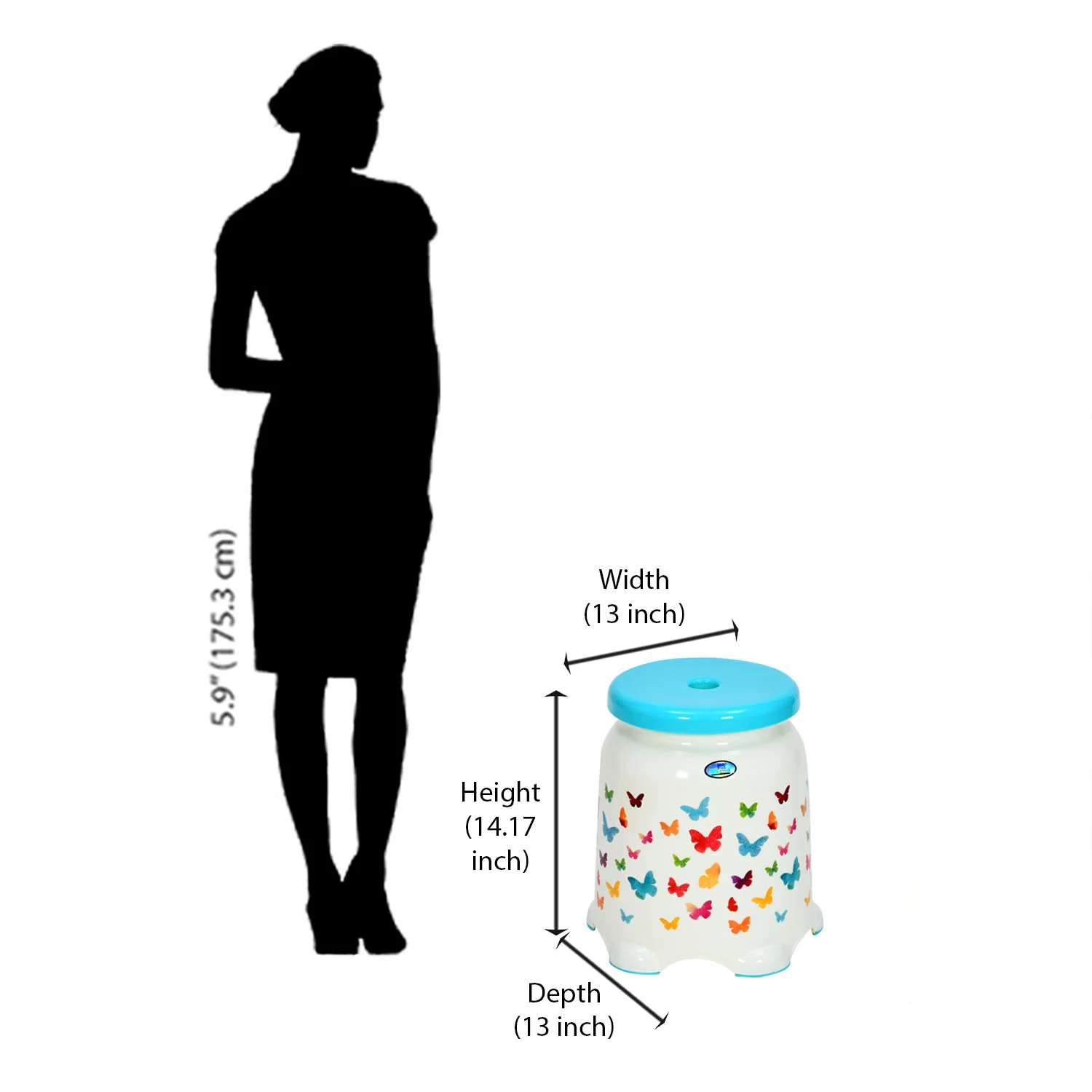 Nilkamal STL27F Plastic Stool - Image 6