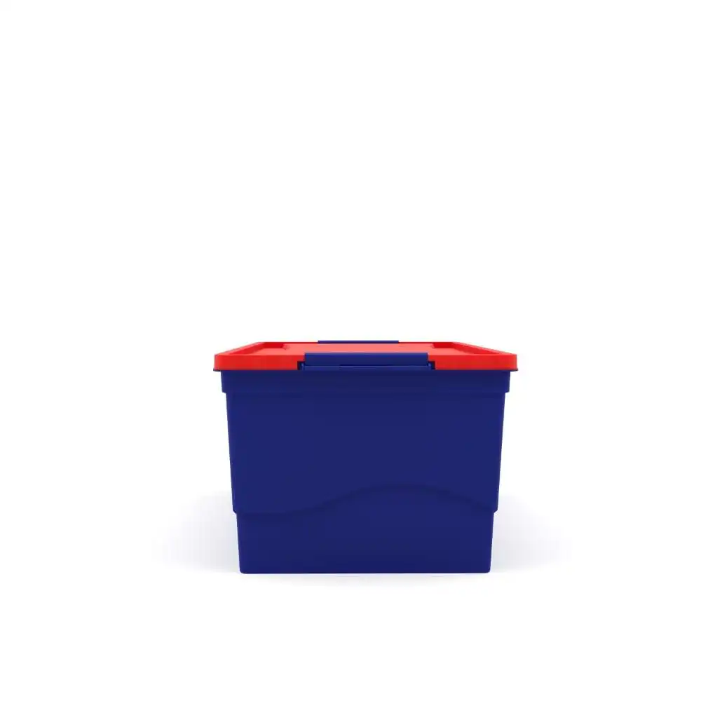 Nilkamal 50 Litre Multipurpose Storage Box with Lid (Blue and Red) - Image 5