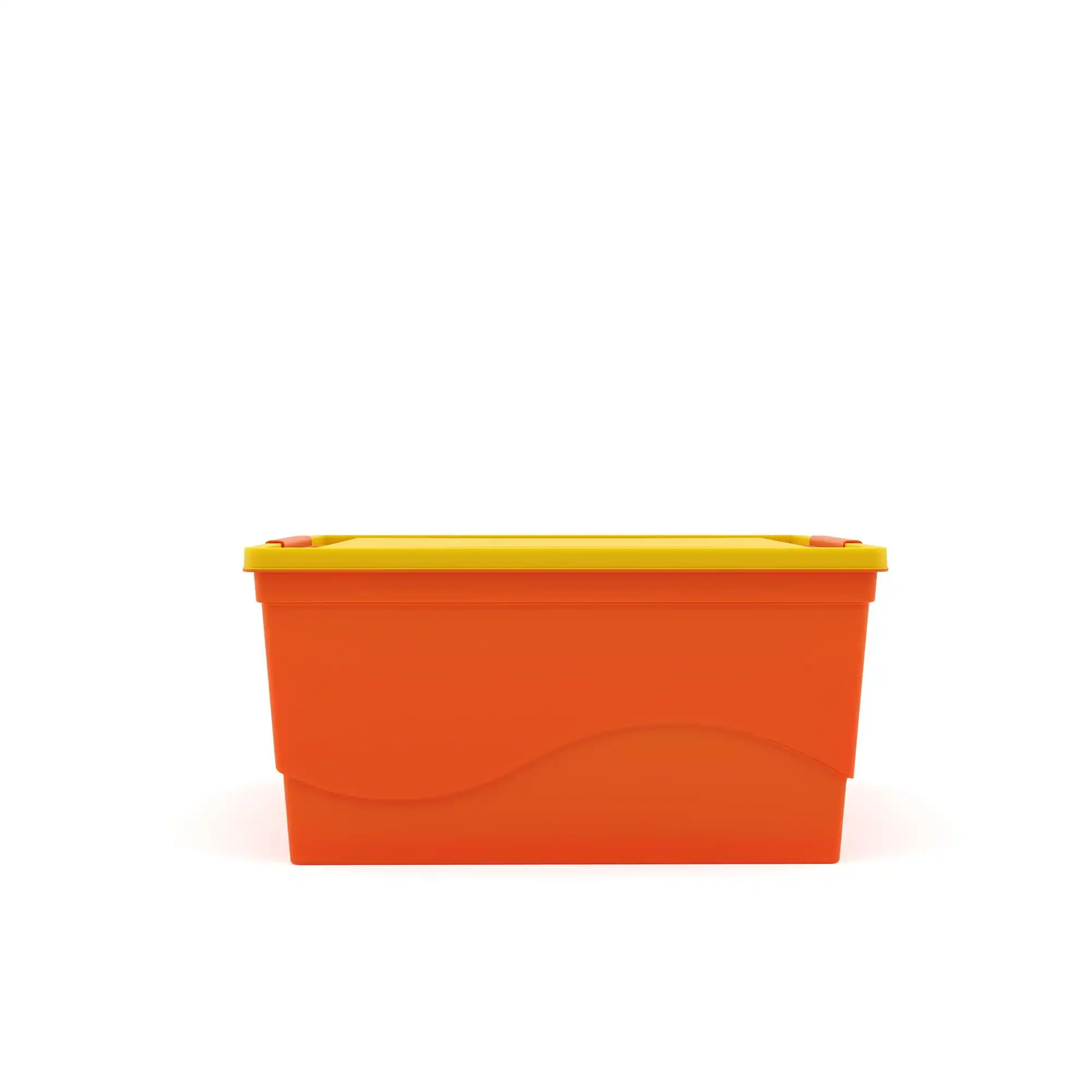 Nilkamal 50  Litre Multipurpose Storage Box with Lid (Orange and Yellow) - Image 3