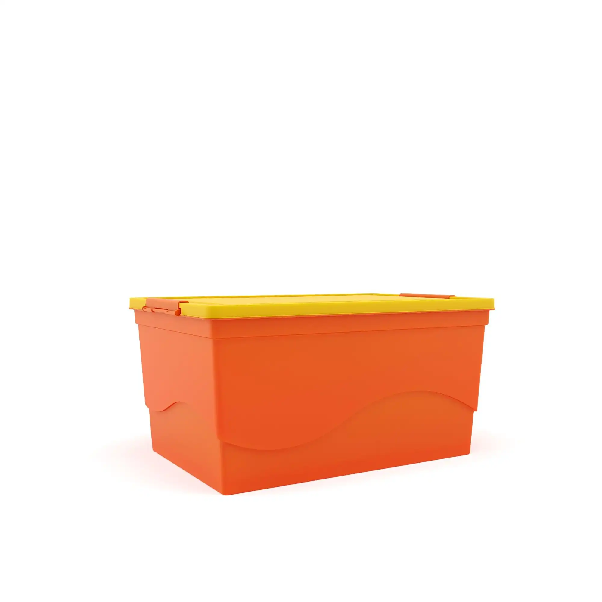 Nilkamal 50  Litre Multipurpose Storage Box with Lid (Orange and Yellow) - Image 4