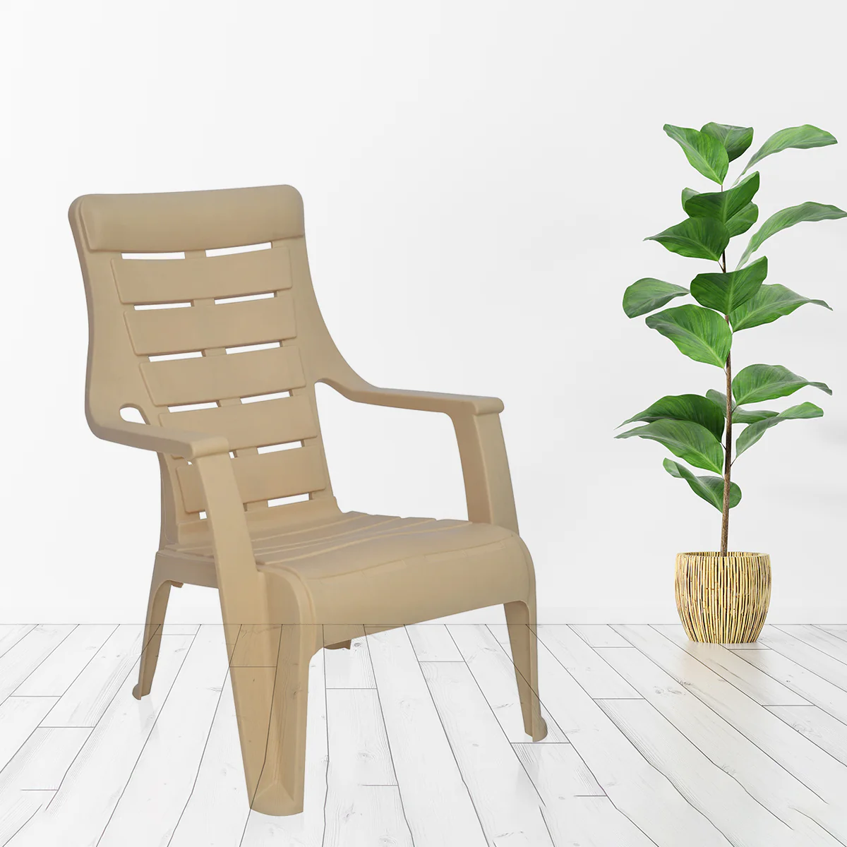 Nilkamal Sunday Plastic Arm Chair - Image 3