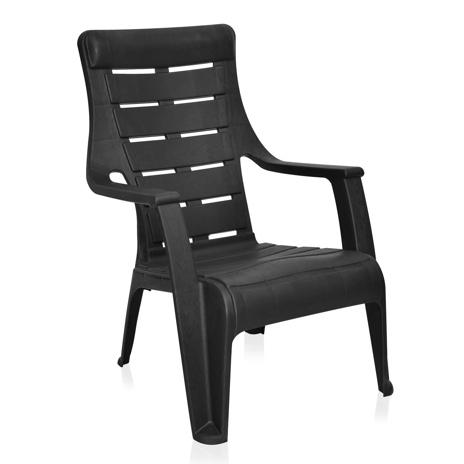 Nilkamal Sunday Plastic Arm Chair (Iron Black) - Image 8