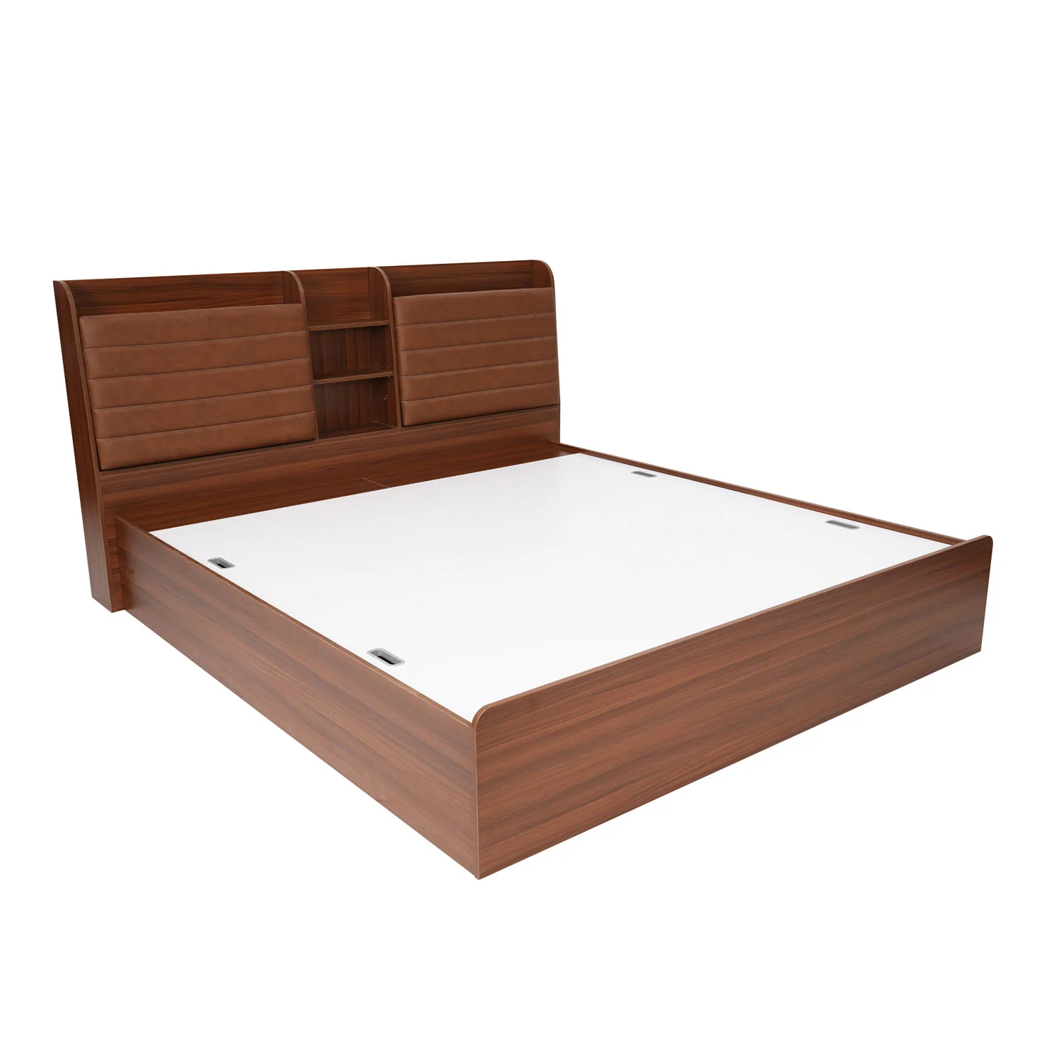 Nilkamal Tokyo Calipso King Bed With Storage (Classic Plank Walnut) - Image 5