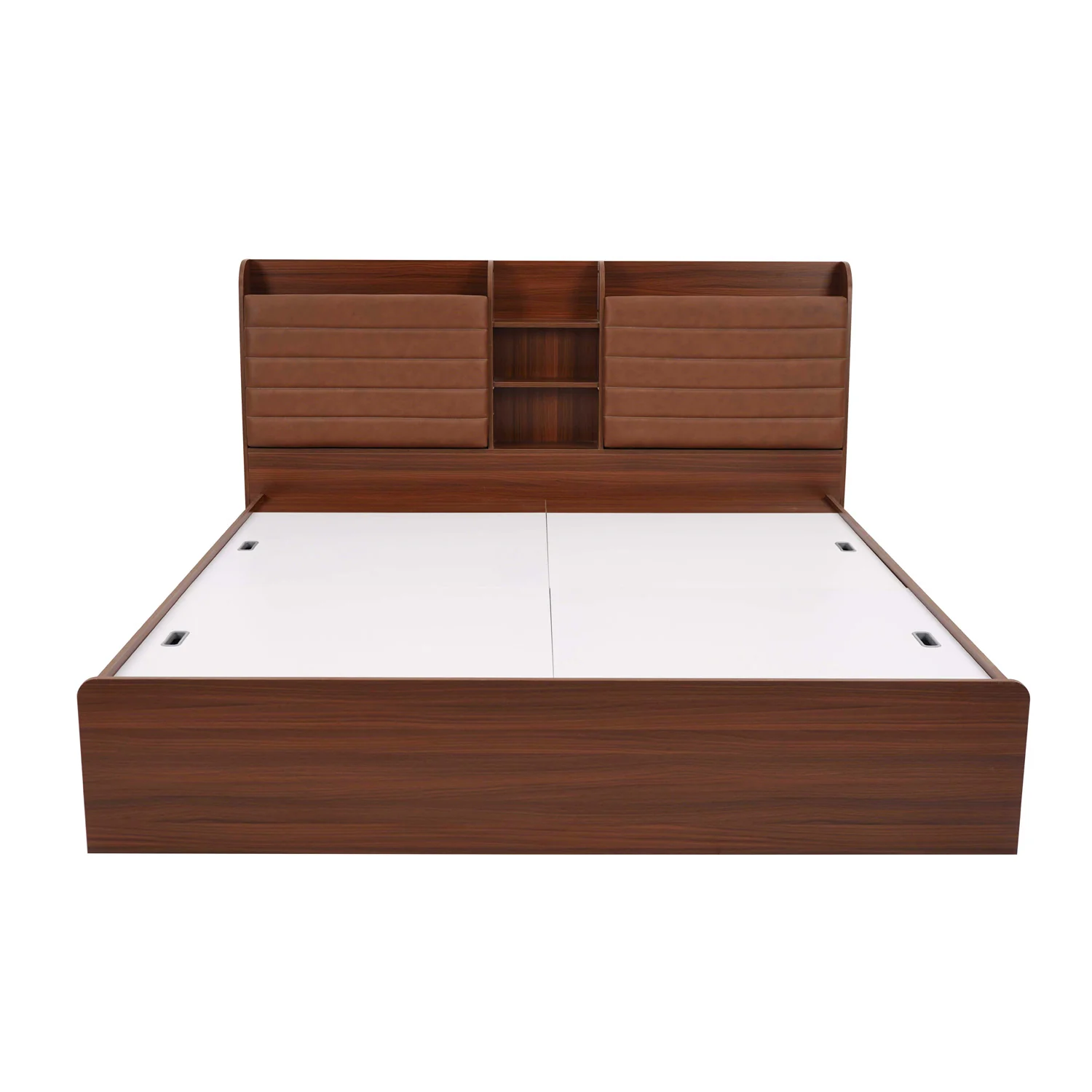 Nilkamal Tokyo Calipso King Bed Without Storage (Classic Plank Walnut) - Image 2