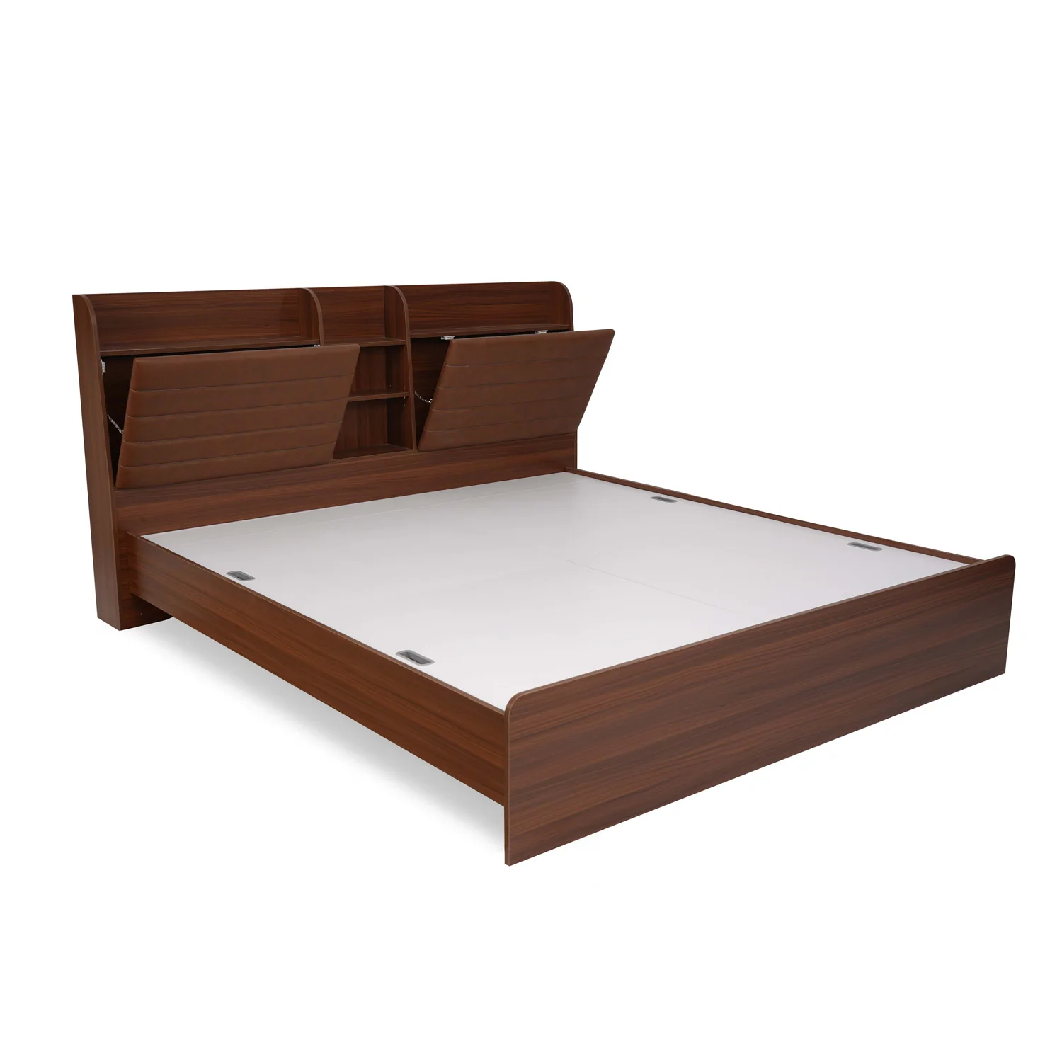 Nilkamal Tokyo Calipso King Bed Without Storage (Classic Plank Walnut) - Image 3