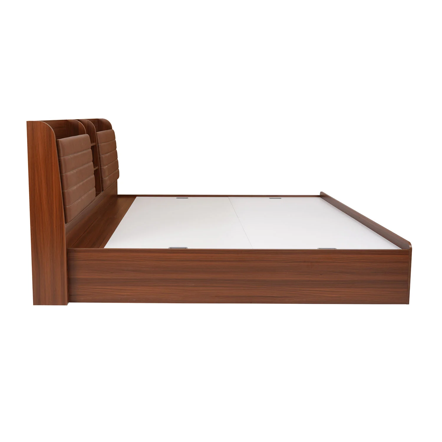Nilkamal Tokyo Calipso Queen Bed With Storage (Classic Plank Walnut) - Image 8