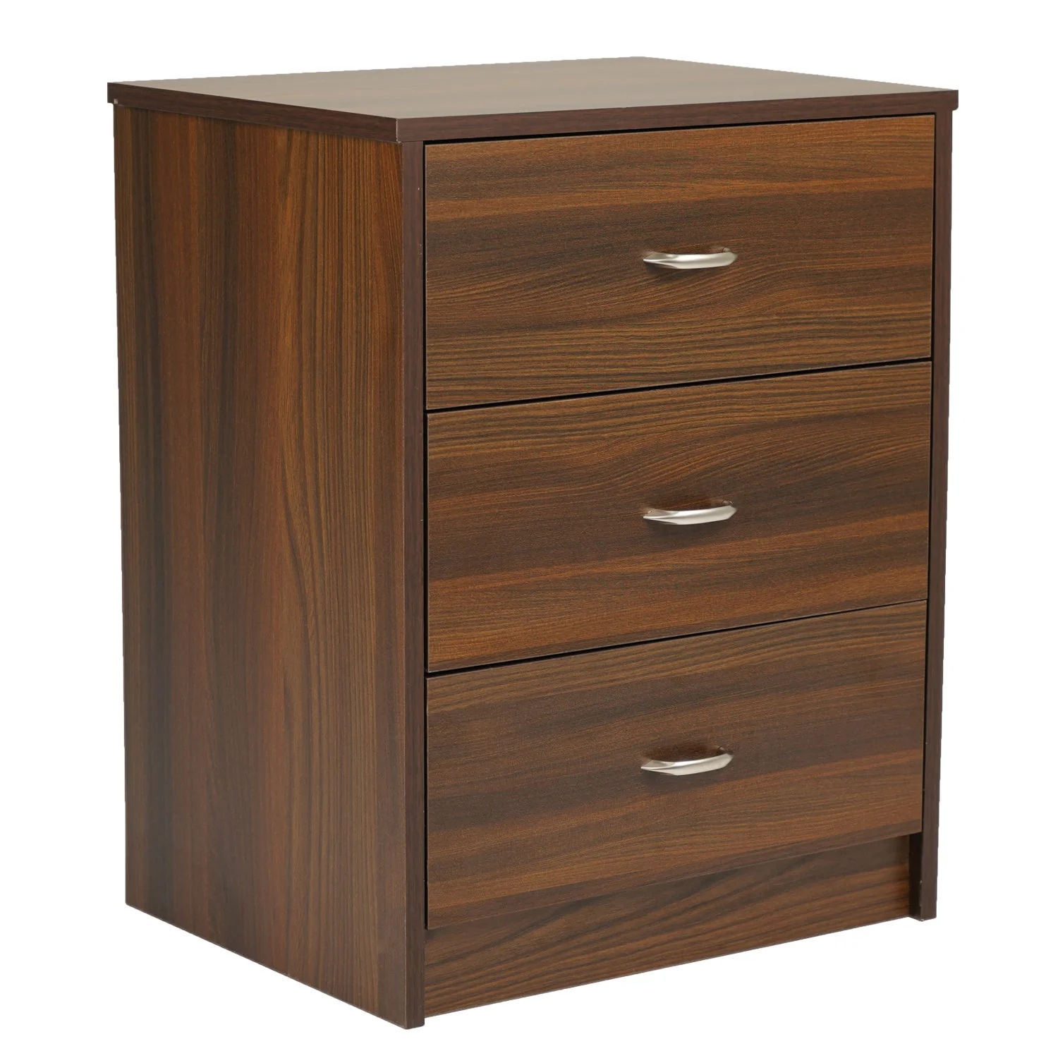 Nilkamal Torrie Engineered Wood Nightstand (Classic Walnut) - Image 3