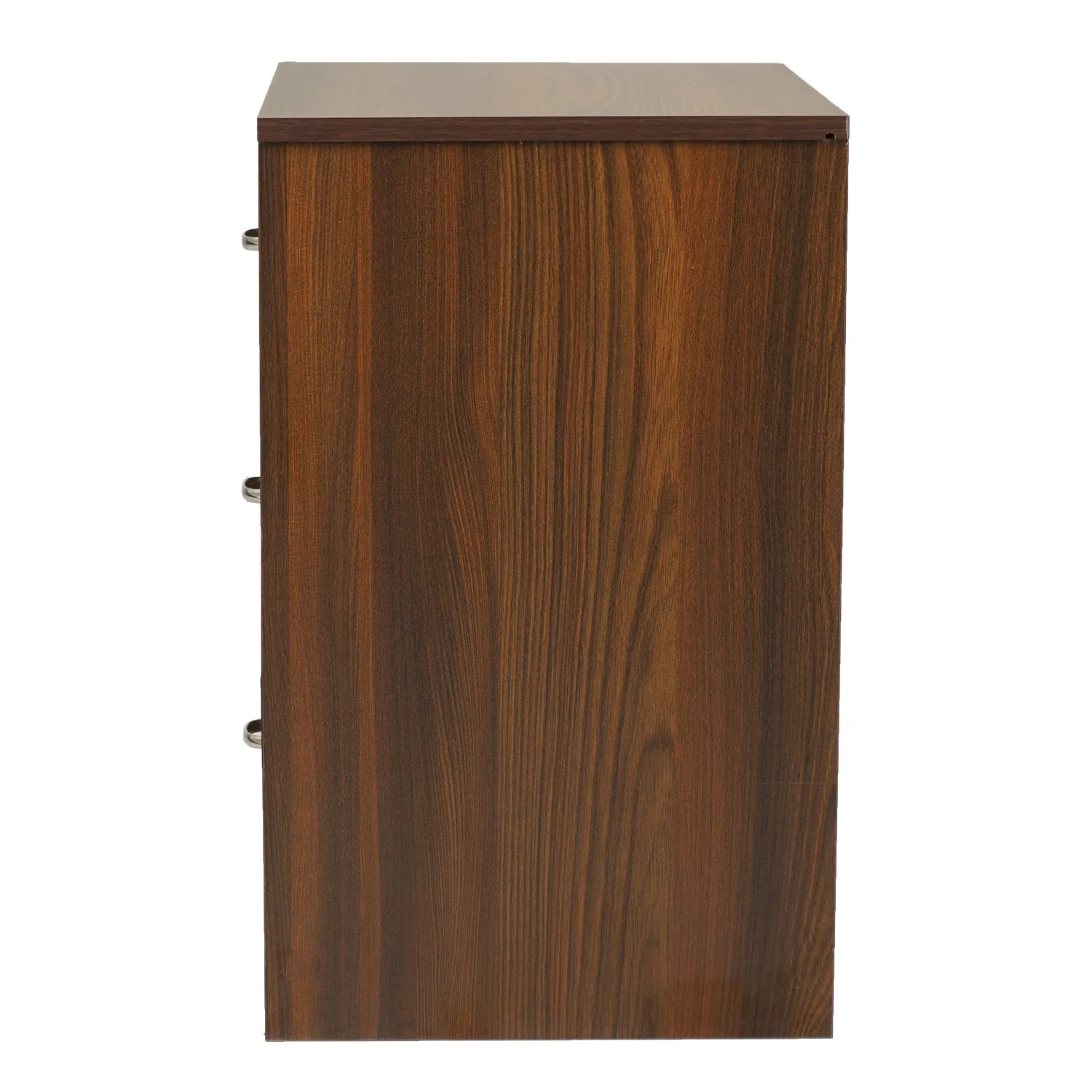 Nilkamal Torrie Engineered Wood Nightstand (Classic Walnut) - Image 7