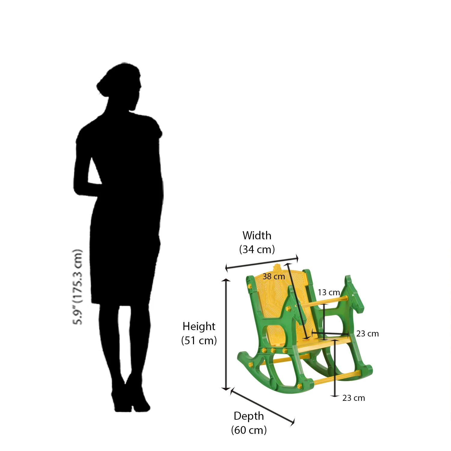 Nilkamal Toy Jungle Plastic Baby Arm Chair - Image 13