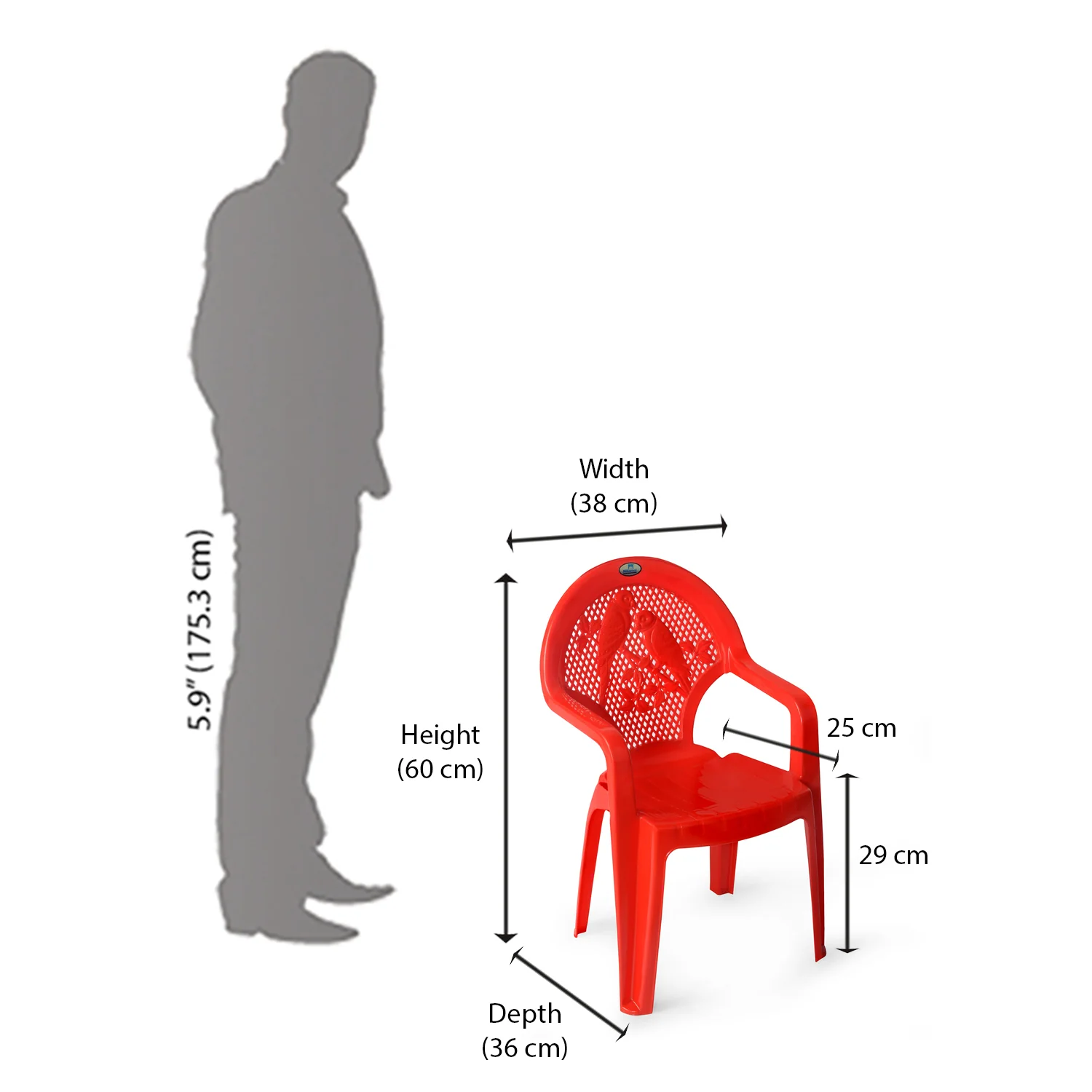 Nilkamal Toy CHR5015 Plastic Kids Arm Chair - Image 11