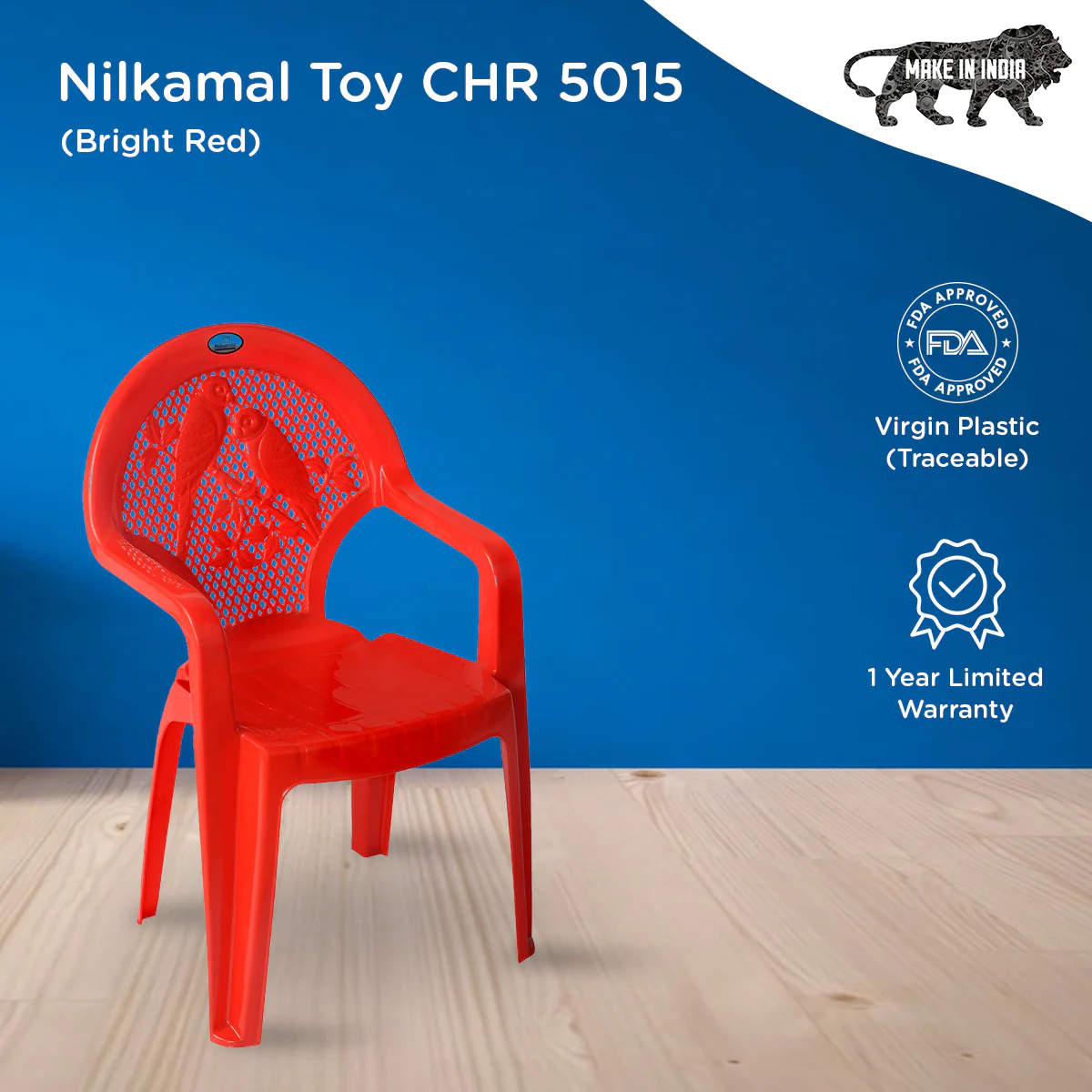 Nilkamal Toy CHR5015 Plastic Kids Arm Chair - Image 3
