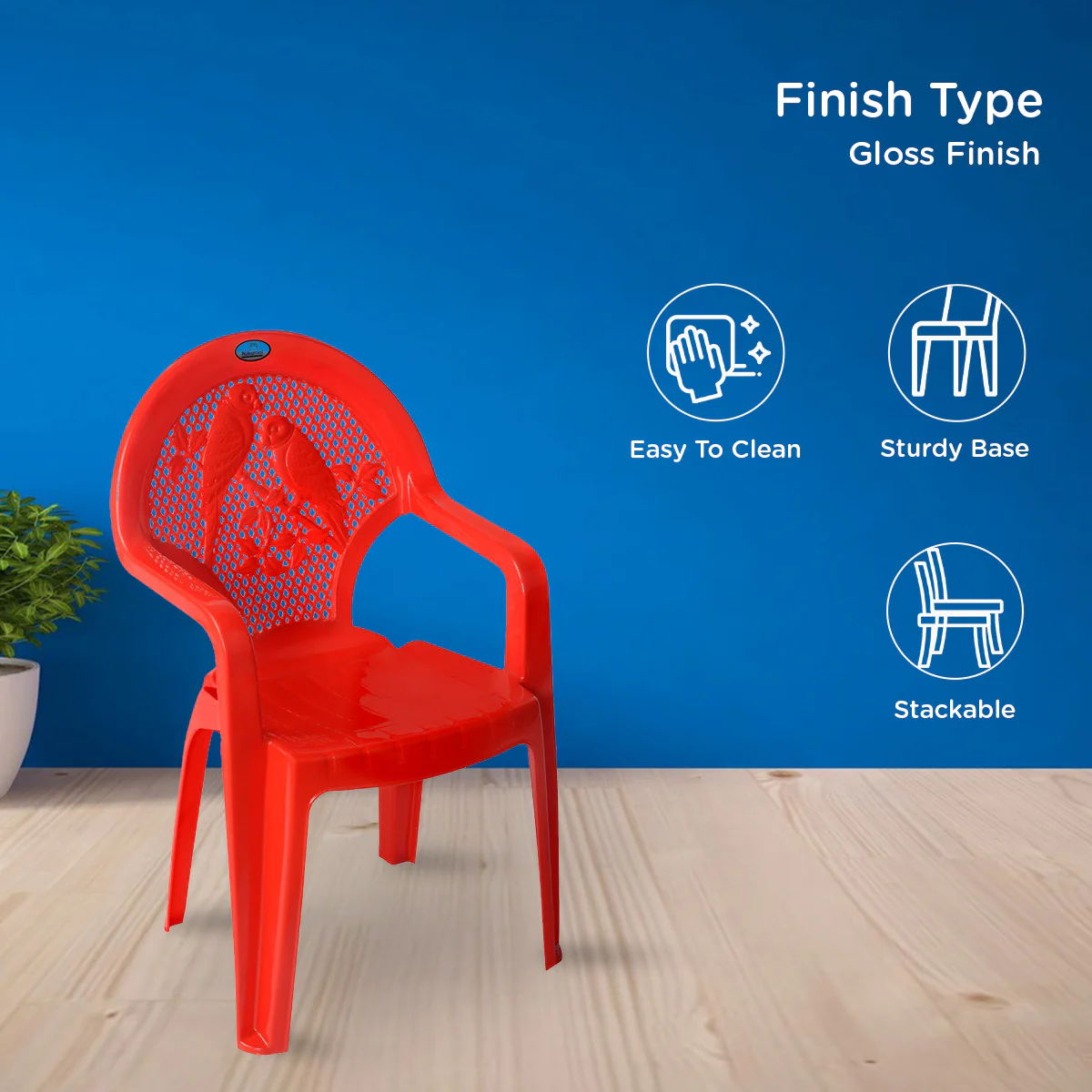Nilkamal Toy CHR5015 Plastic Kids Arm Chair - Image 5