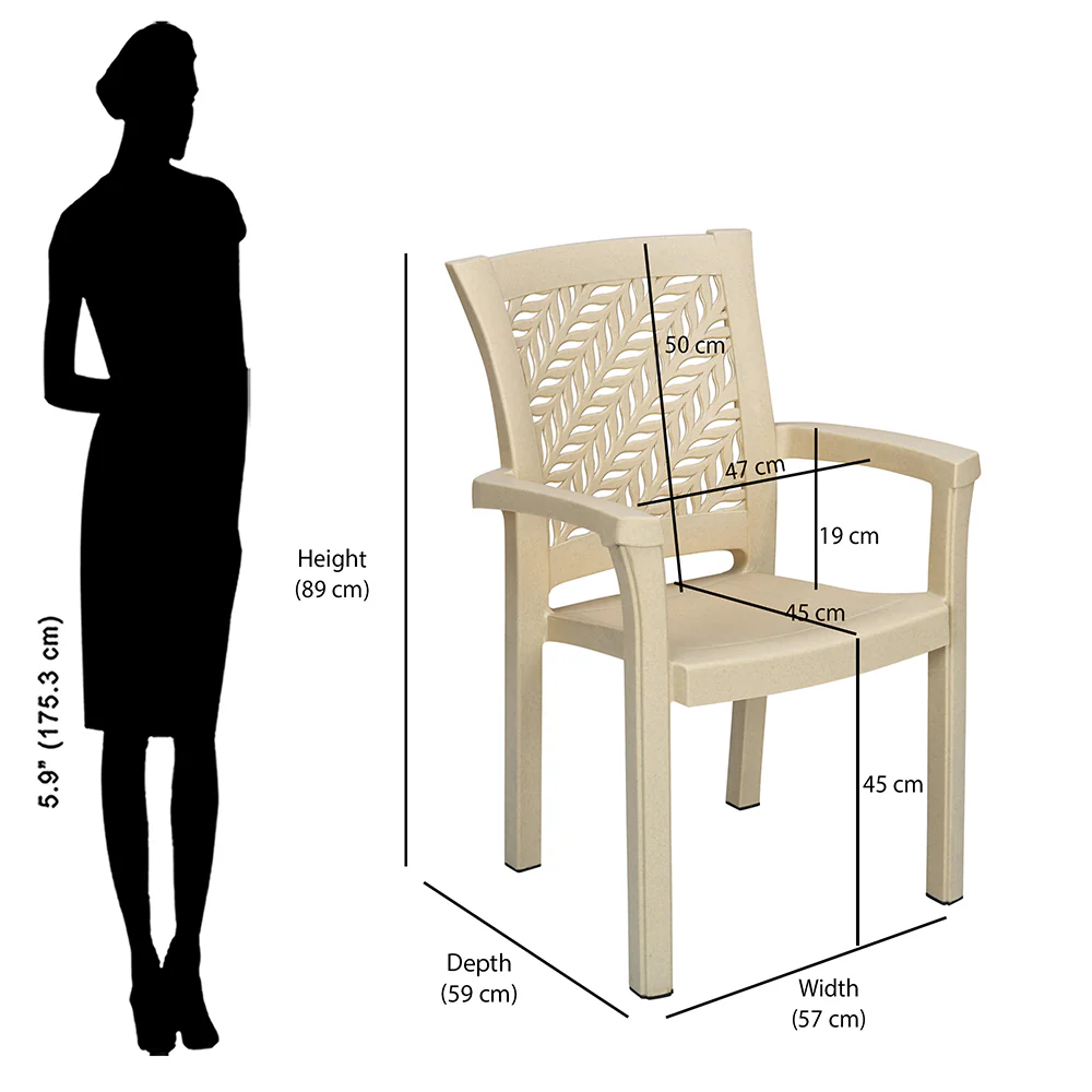 Nilkamal Tulip Plastic Arm Chair - Image 18