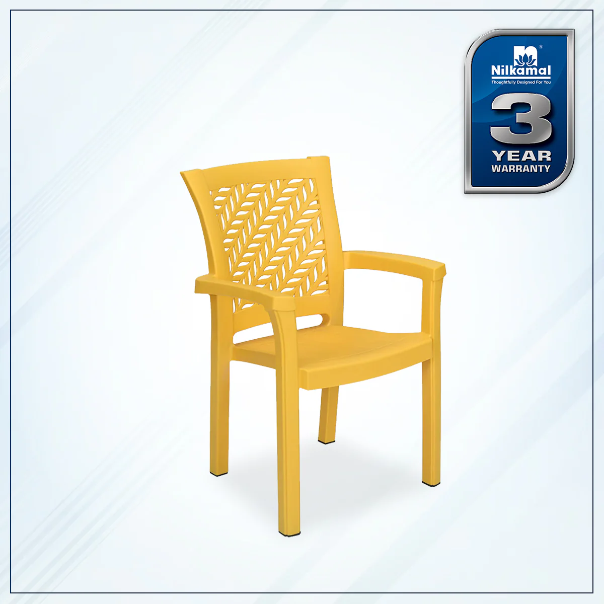 Nilkamal Tulip Plastic Arm Chair - Image 2