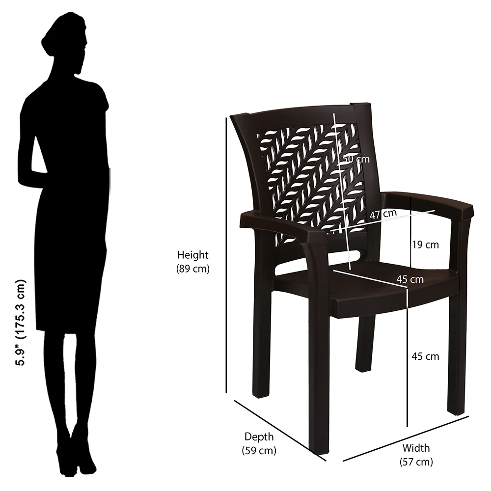 Nilkamal Tulip Plastic Arm Chair - Image 27