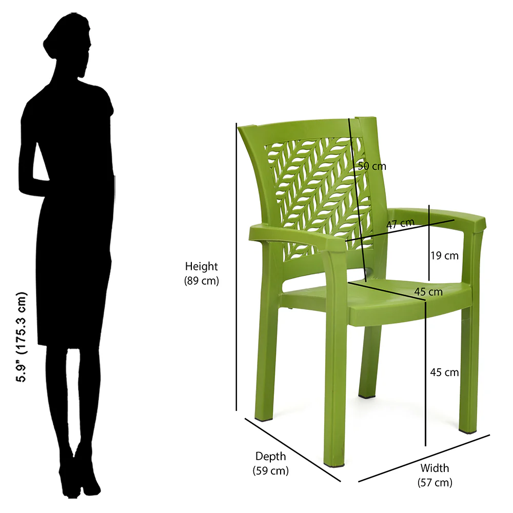Nilkamal Tulip Plastic Arm Chair - Image 37