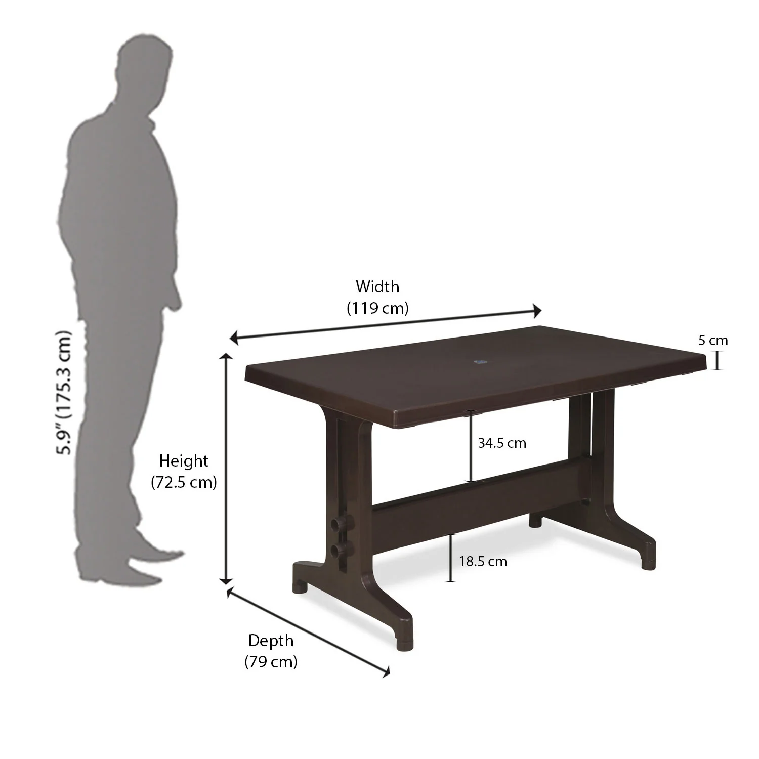 Nilkamal Ultima 4 Seater Dining Set - Image 31