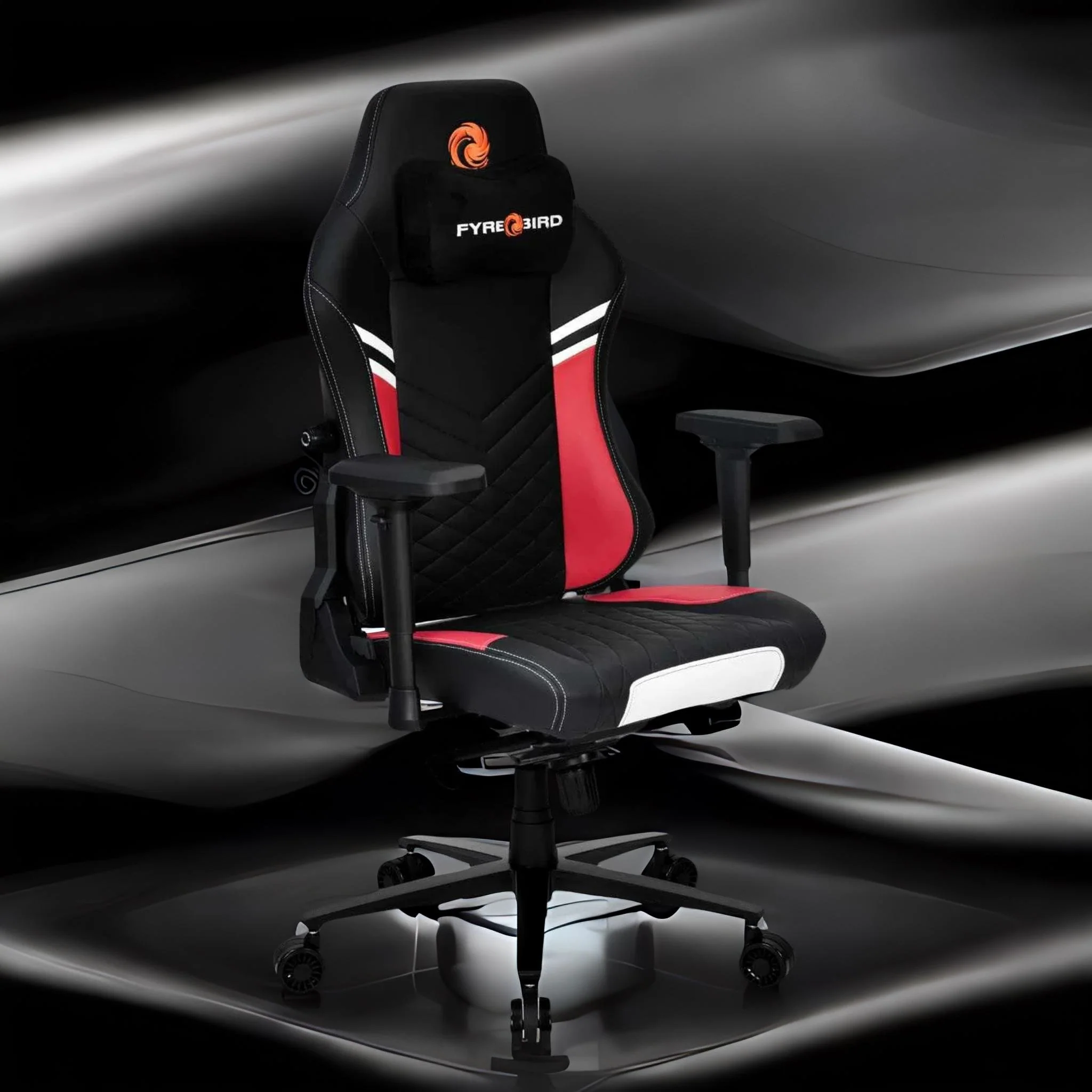 Nilkamal Fyrebird Vaden Gaming Chair (Black / Red) - Image 2