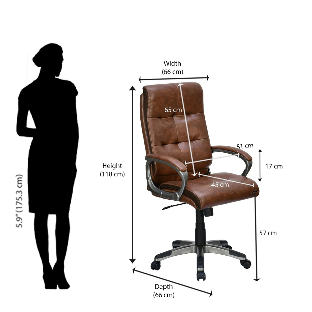 Nilkamal Veneto High Back Office Chair - Image 17