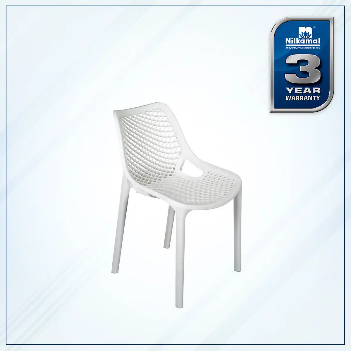 Nilkamal Vento Chair (Milky White) - Image 2