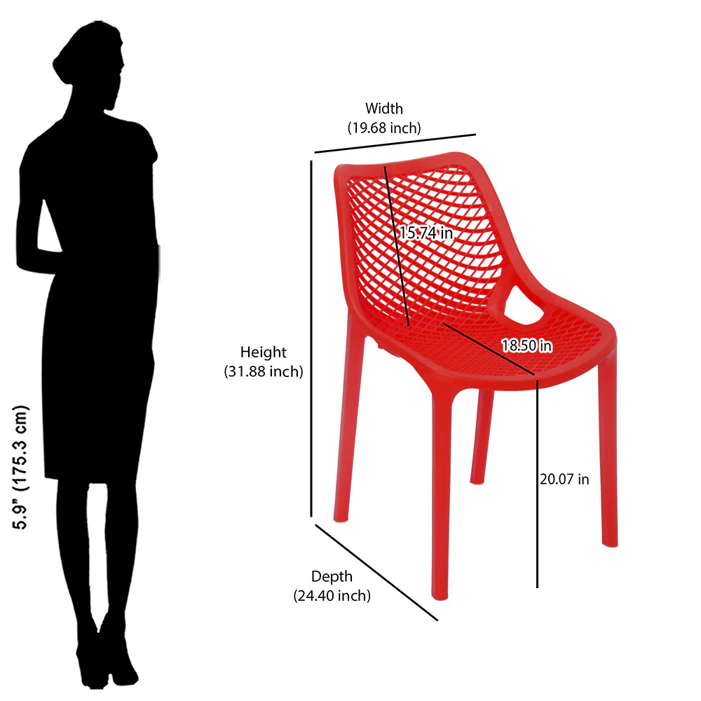 Nilkamal Vento Plastic Chair - Image 10