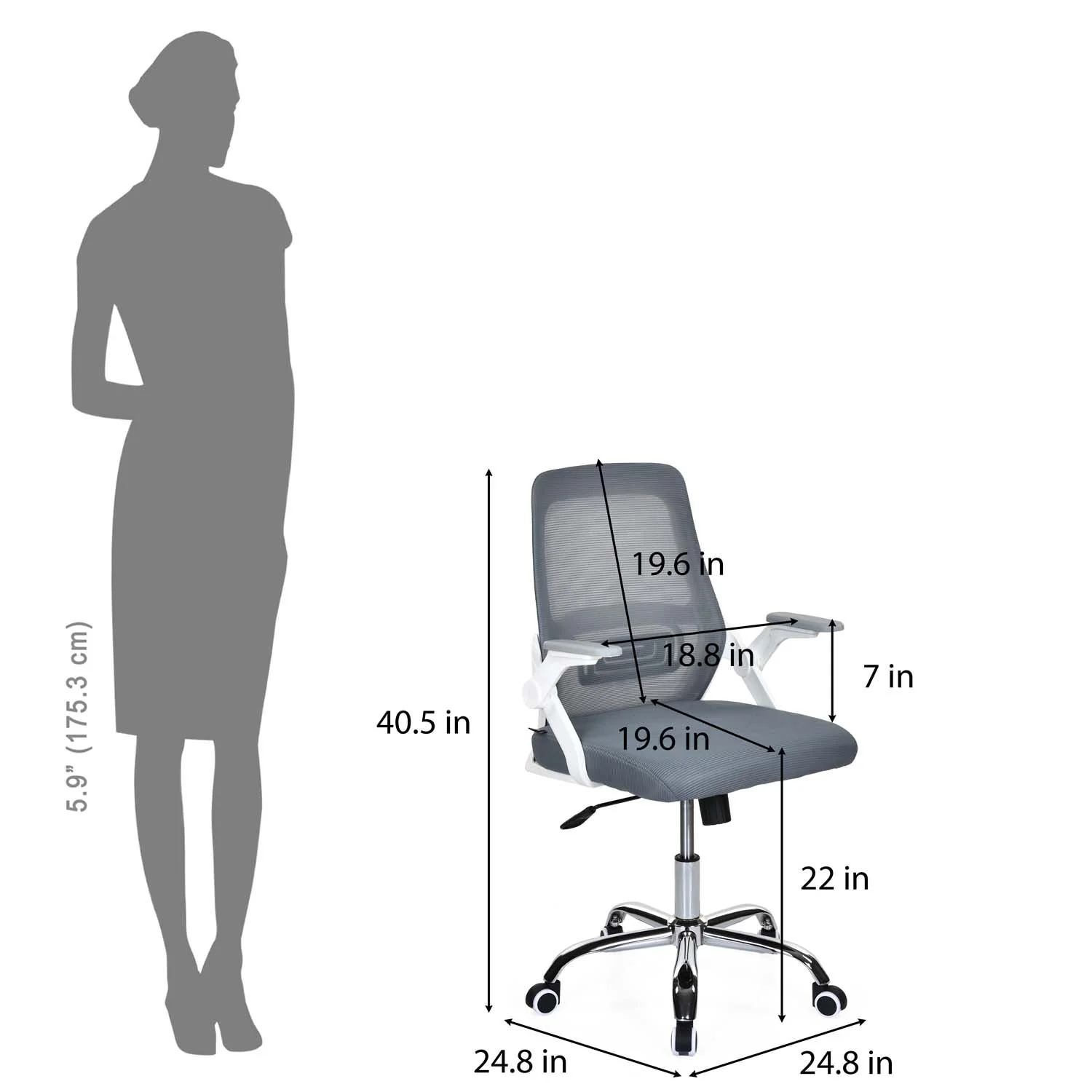 Nilkamal Vergo Mid Back Office Chair - Image 30