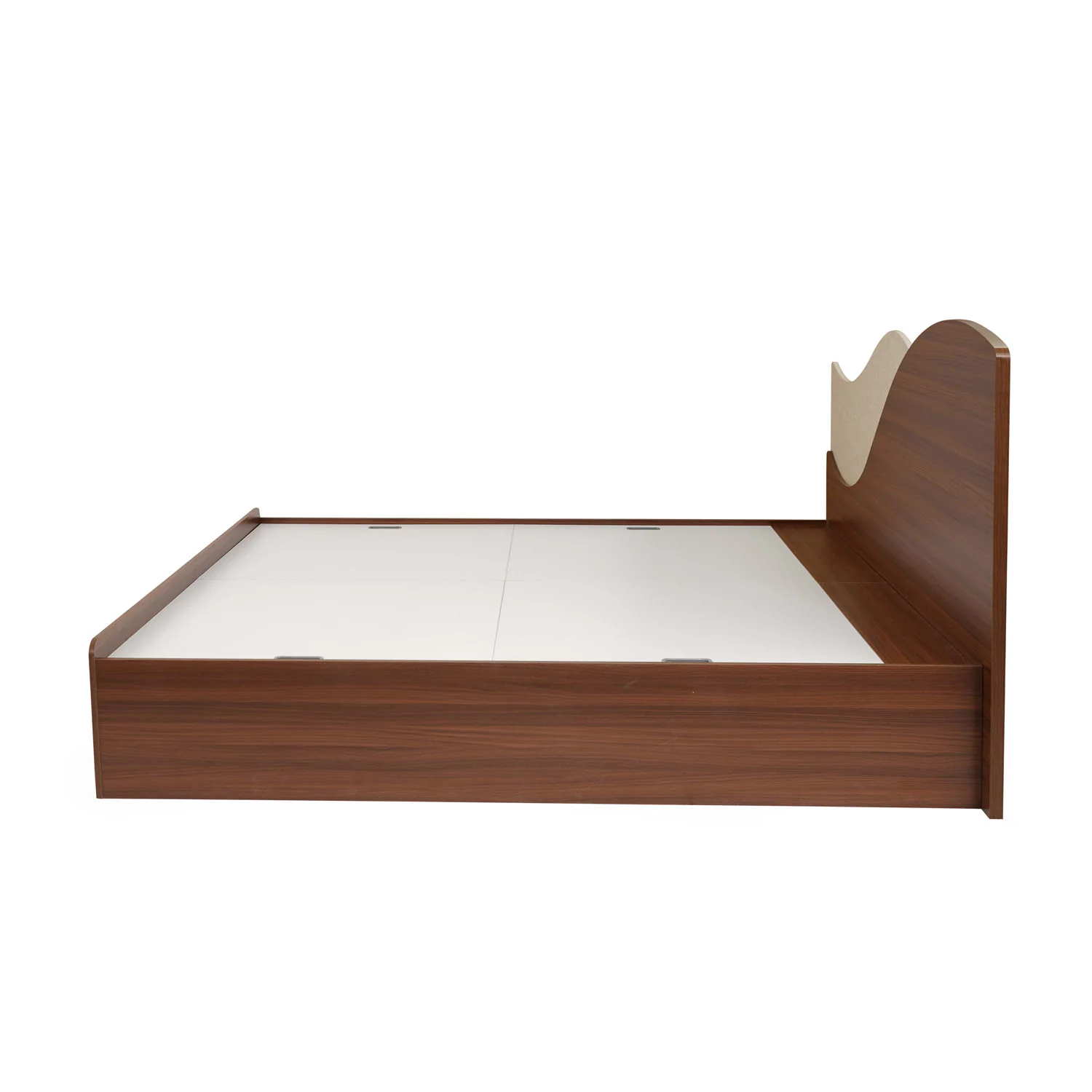 Nilkamal Wave Calipso Queen Bed With Storage (Classic Plank Walnut) - Image 6