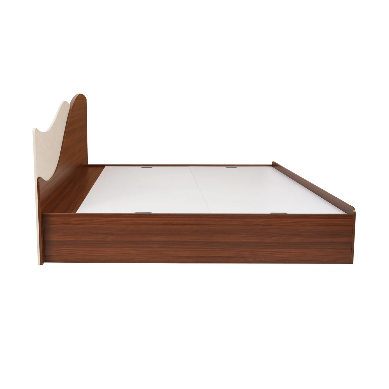 Nilkamal Wave Calipso Queen Bed With Storage (Classic Plank Walnut) - Image 7