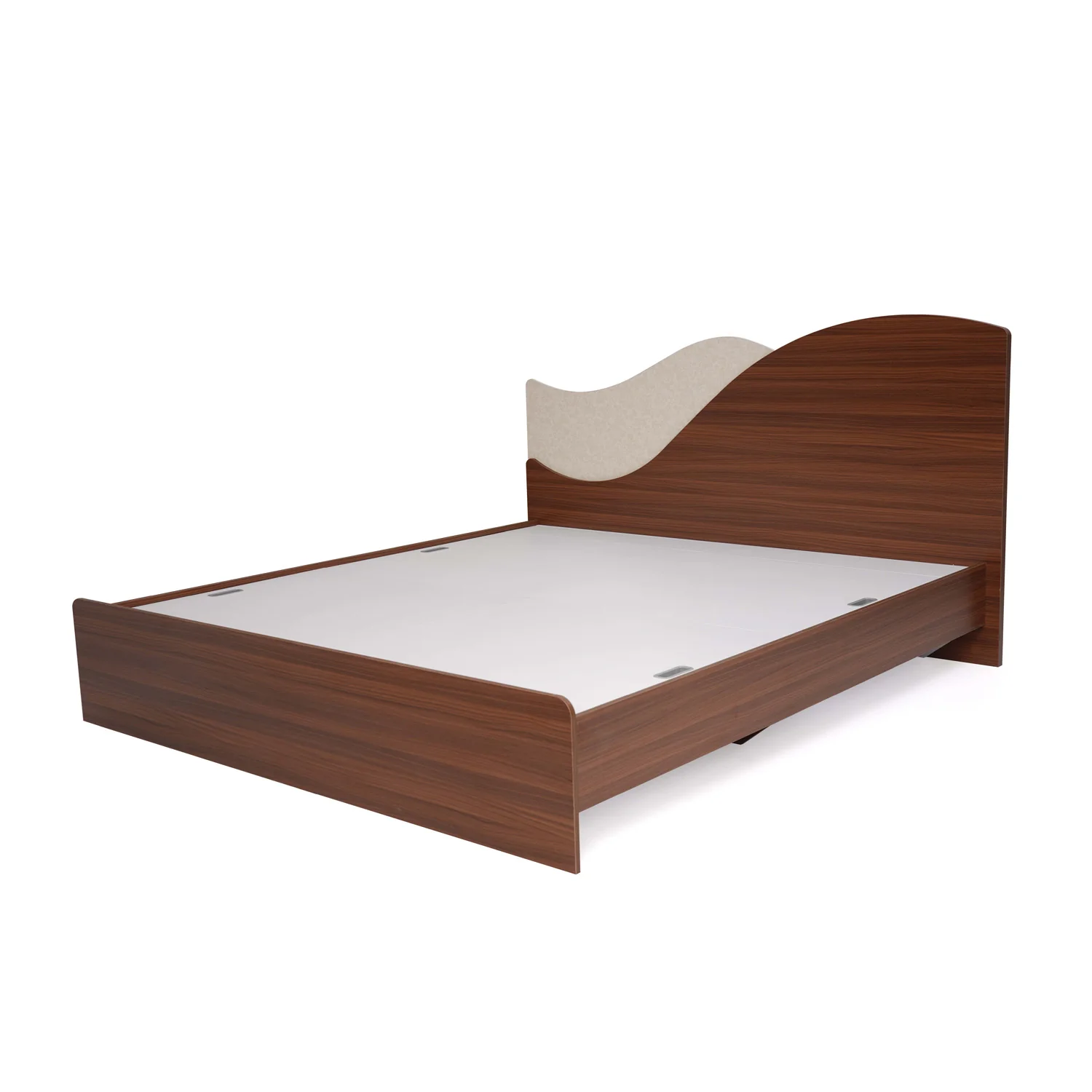 Nilkamal Wave Calipso Queen Bed Without Storage (Classic Plank Walnut) - Image 6