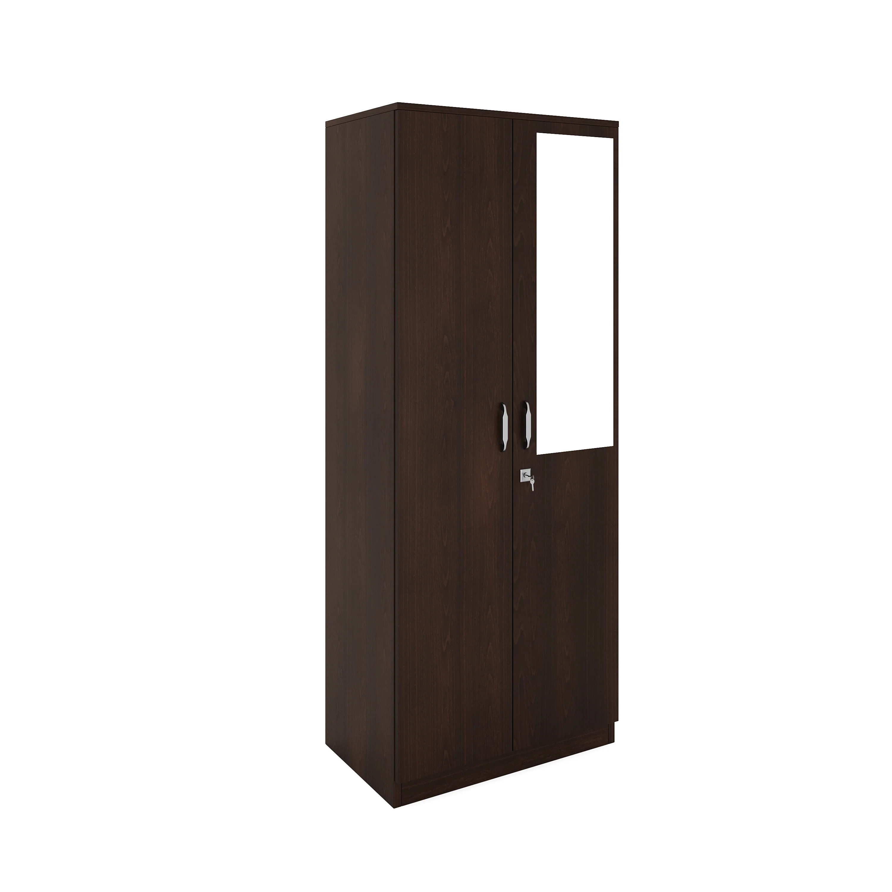 Nilkamal Willy 2 Door Mirror Wardrobe (New Wenge) - Image 3
