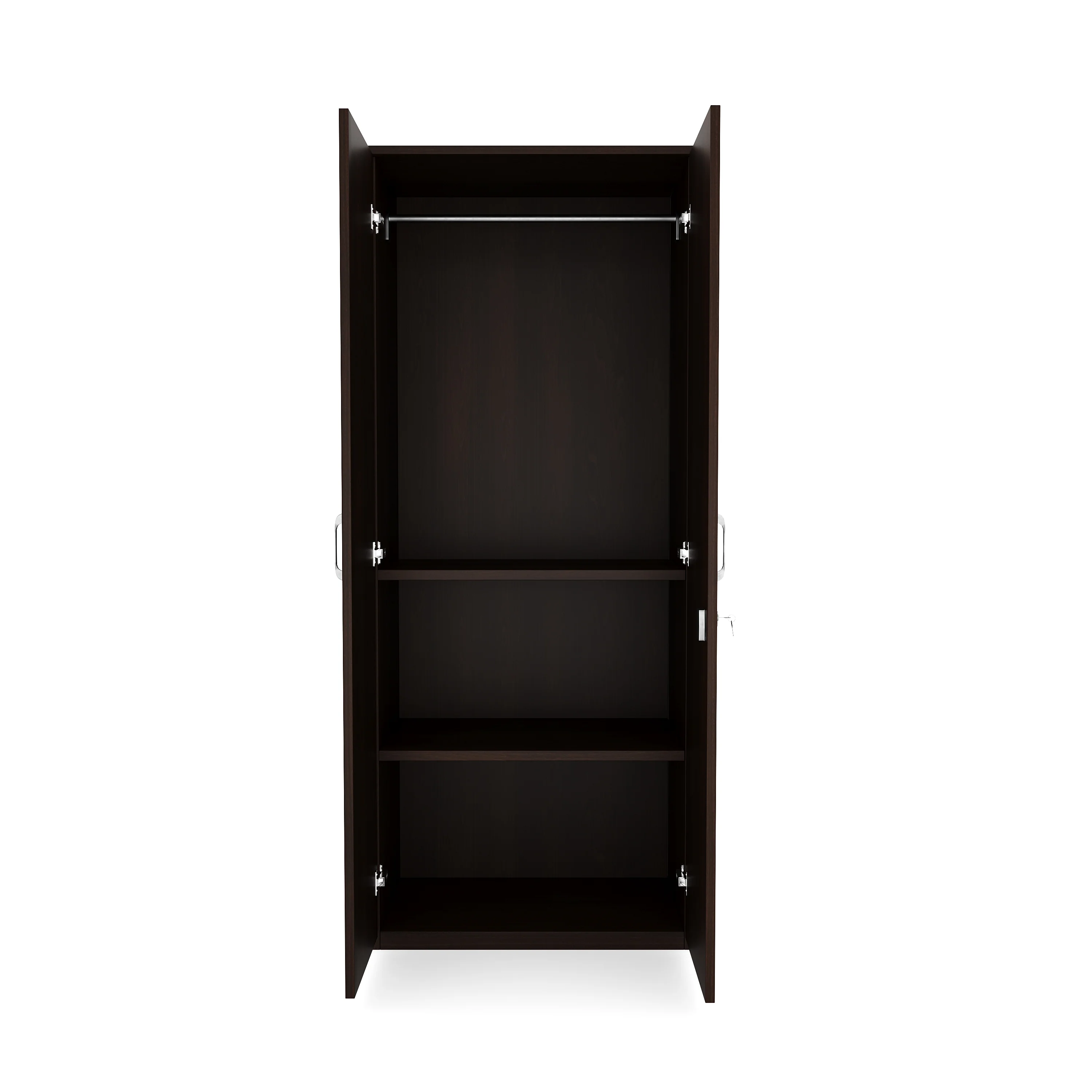 Nilkamal Willy 2 Door Mirror Wardrobe (New Wenge) - Image 5
