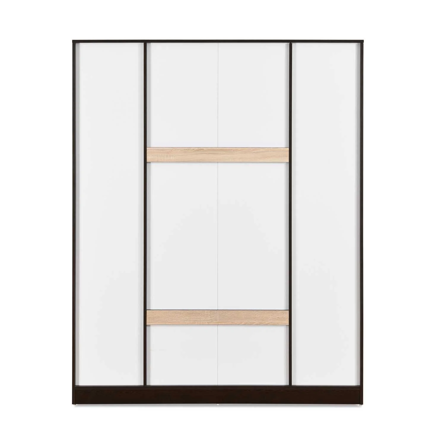 Nilkamal Willy 4 Door Wardrobe without Mirror (Wenge & Sonoma Oak) - Image 14