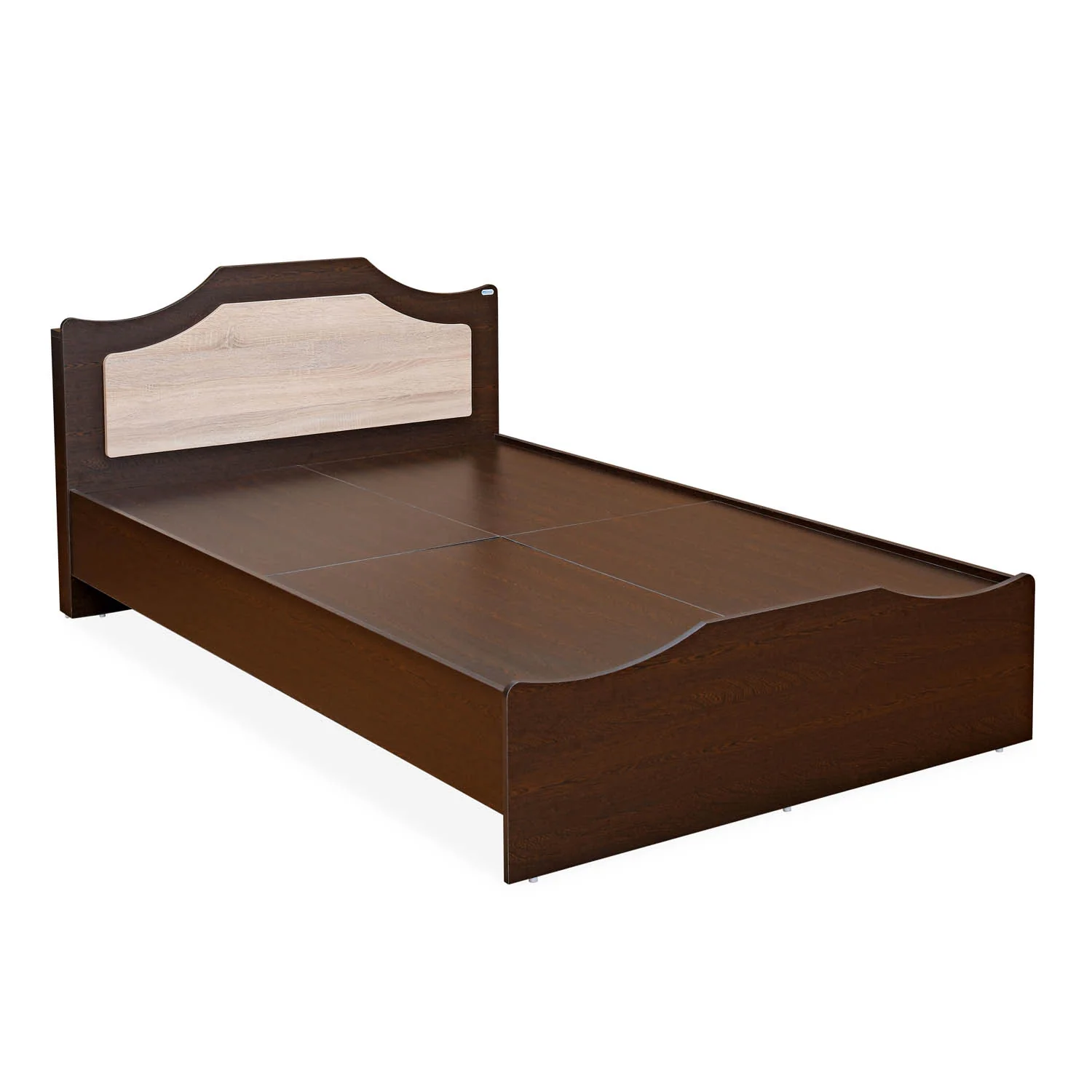 Nilkamal Willy Double Bed without Storage (Wenge & Sonoma Oak) - Image 3