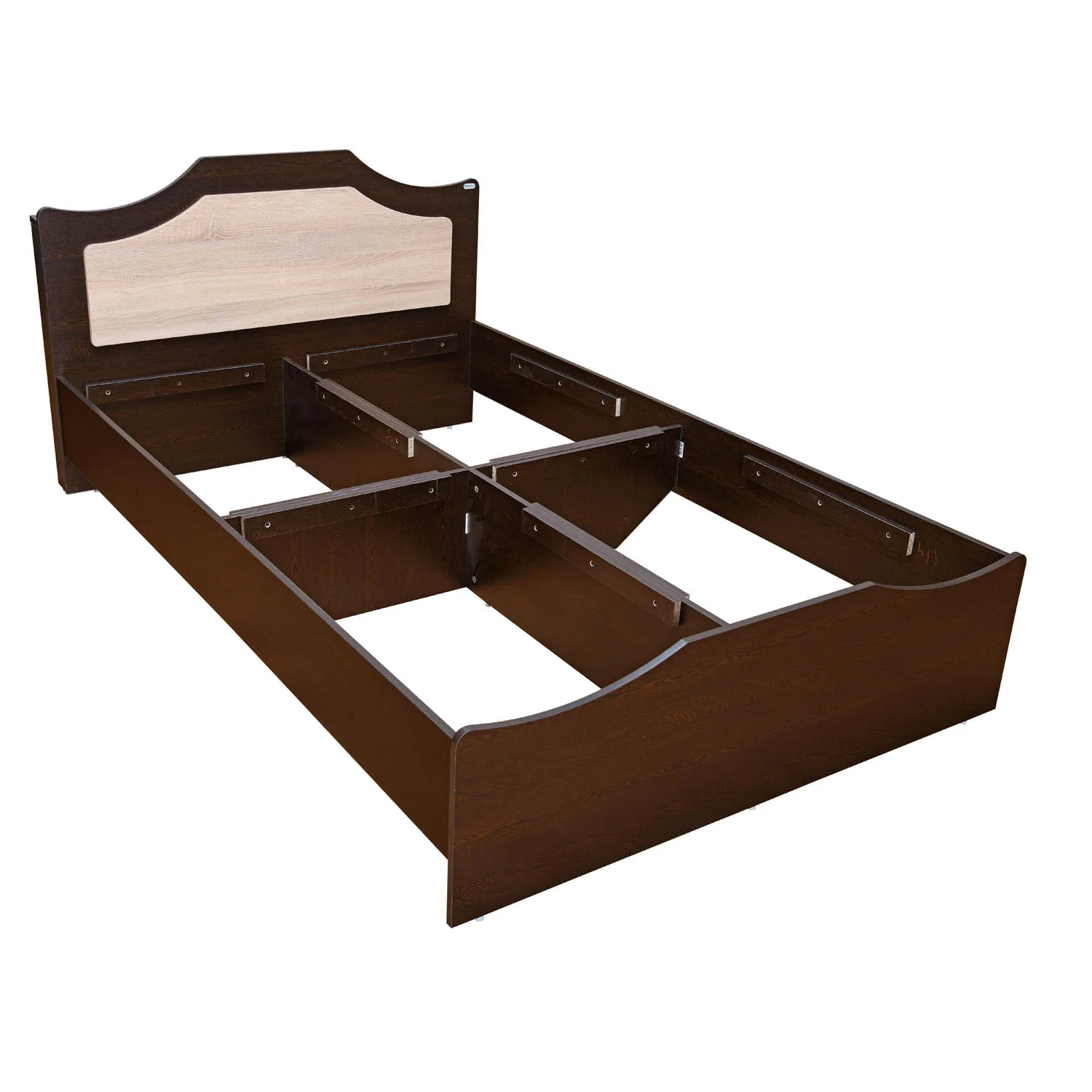 Nilkamal Willy Double Bed without Storage (Wenge & Sonoma Oak) - Image 4