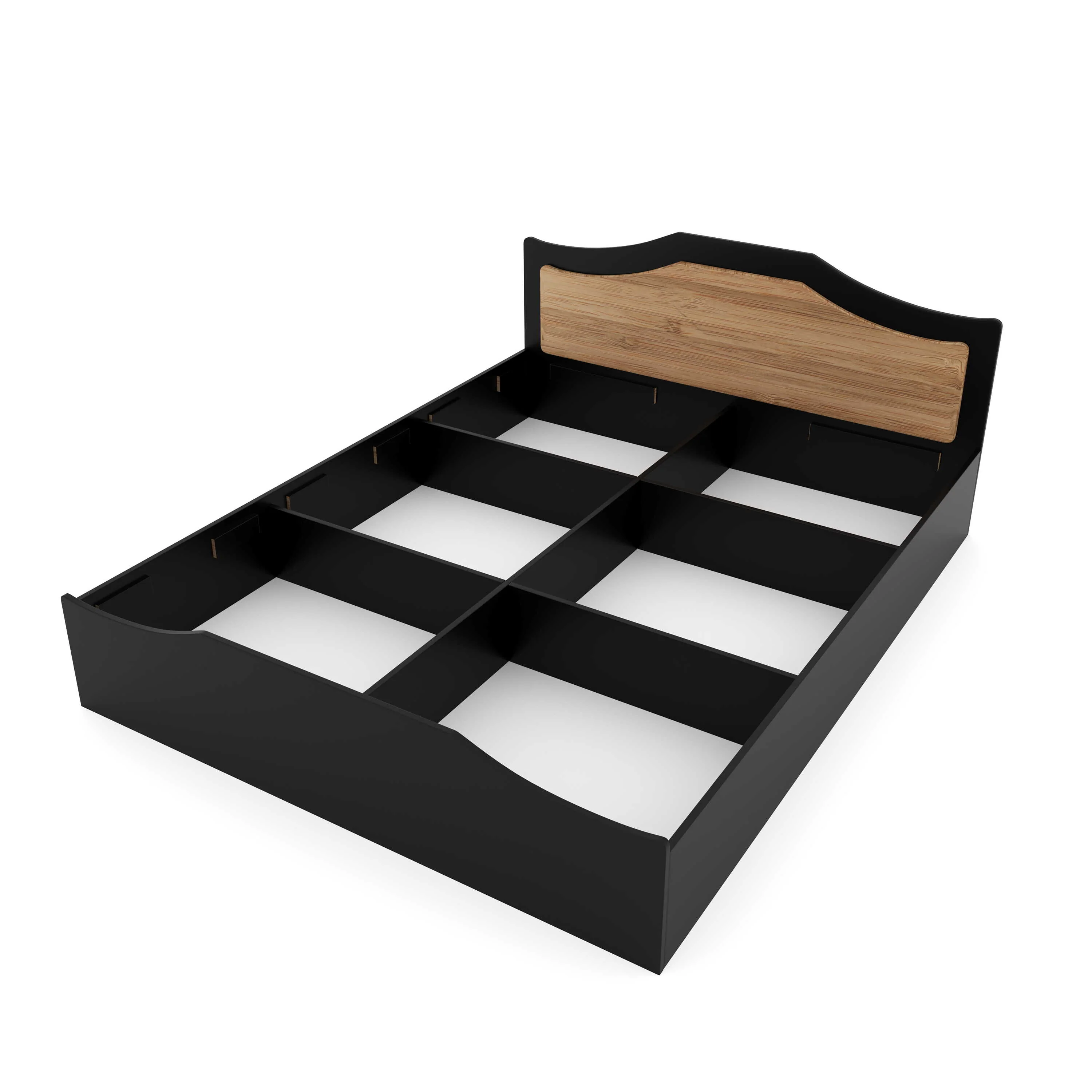 Nilkamal Willy Queen Bed With Storage (Wenge & Sonama Oak) - Image 5