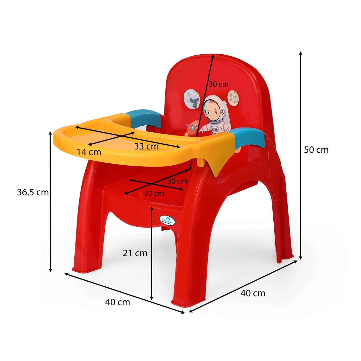 Nilkamal Wonder Baby Chair with Detachable Tray and Cup Holder - Image 9