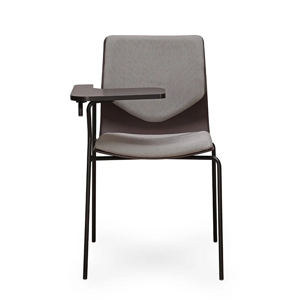 Nilkamal Zing Visitor Chair with Depth Adjustable Writing Pad (Walnut Brown & Black) - Image 3