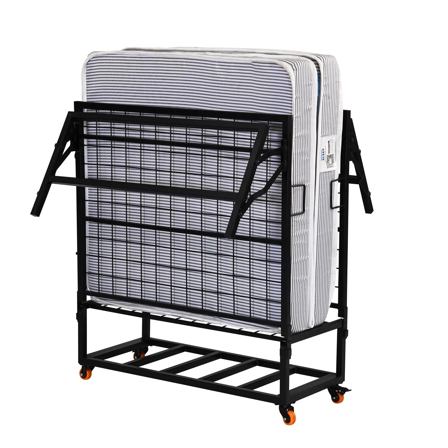 Nilkamal Zoe Folding Bed with Mattress (Black) - Image 18