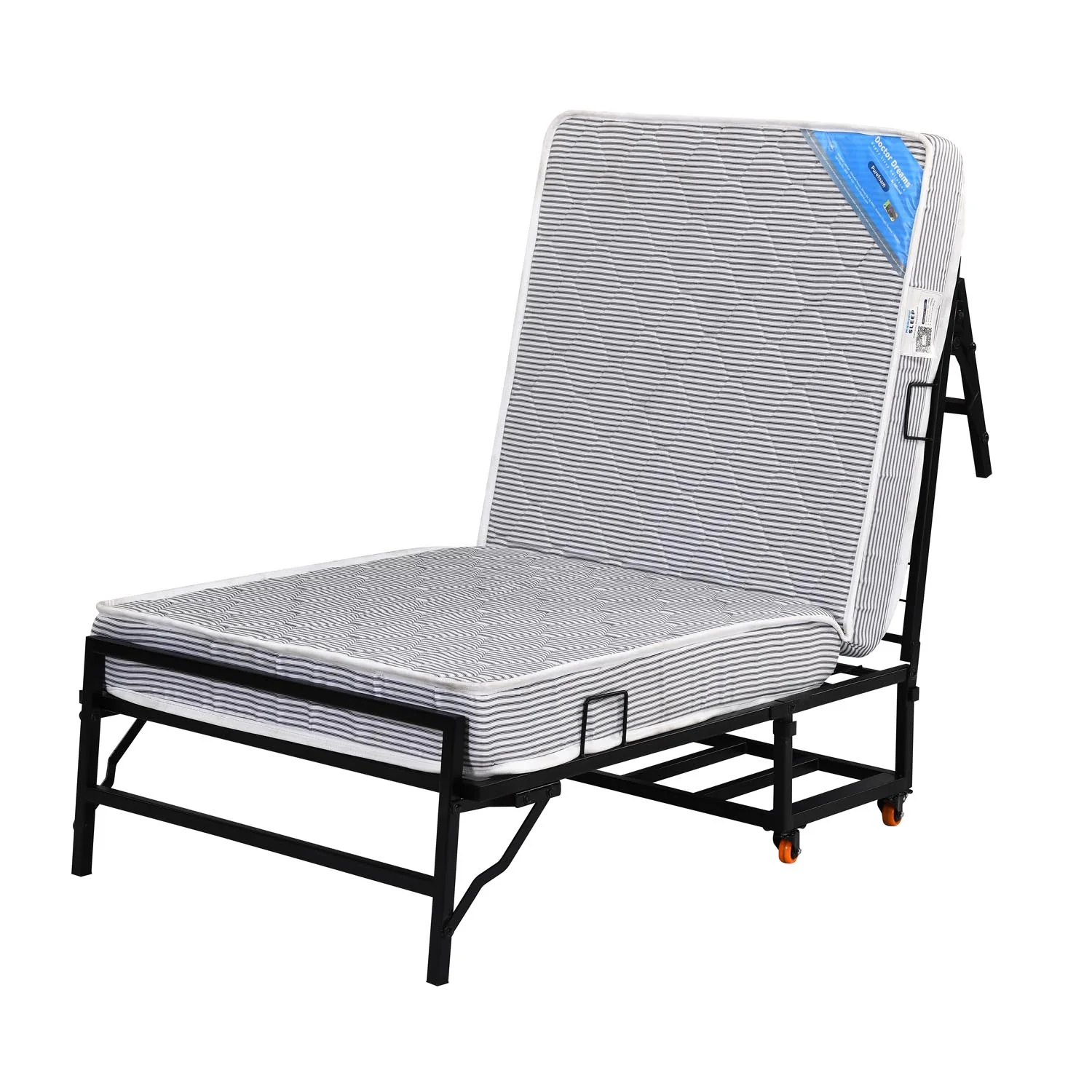 Nilkamal Zoe Folding Bed with Mattress (Black) - Image 4